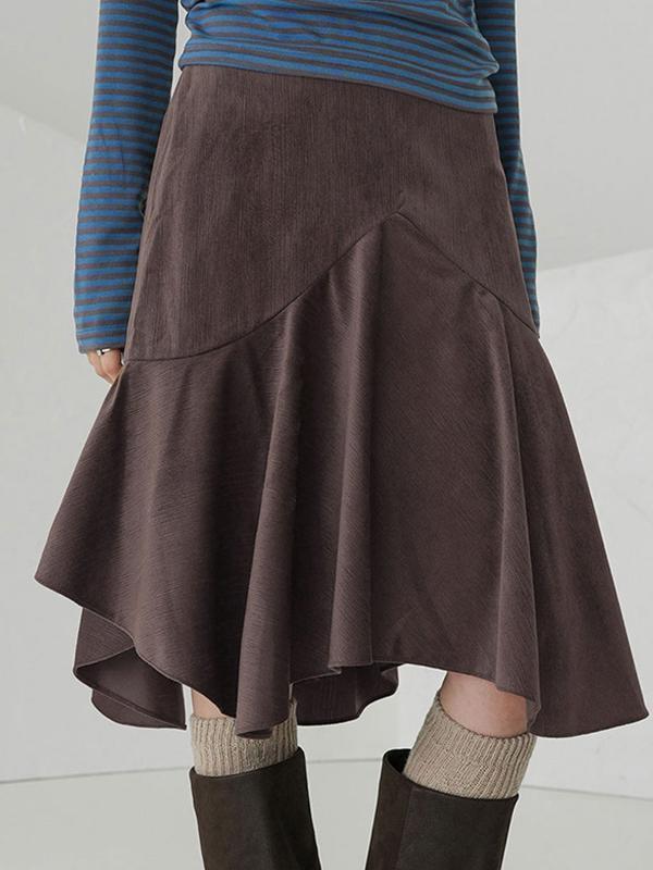 Design Irregular Maxi Skirt Product Image