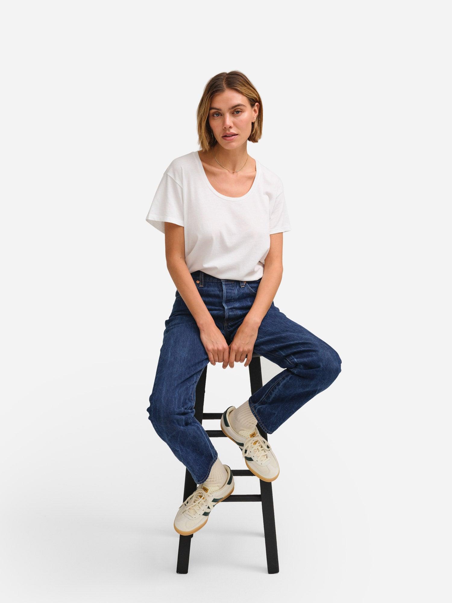 Organic Cotton Classic U-Neck Tee Female Product Image
