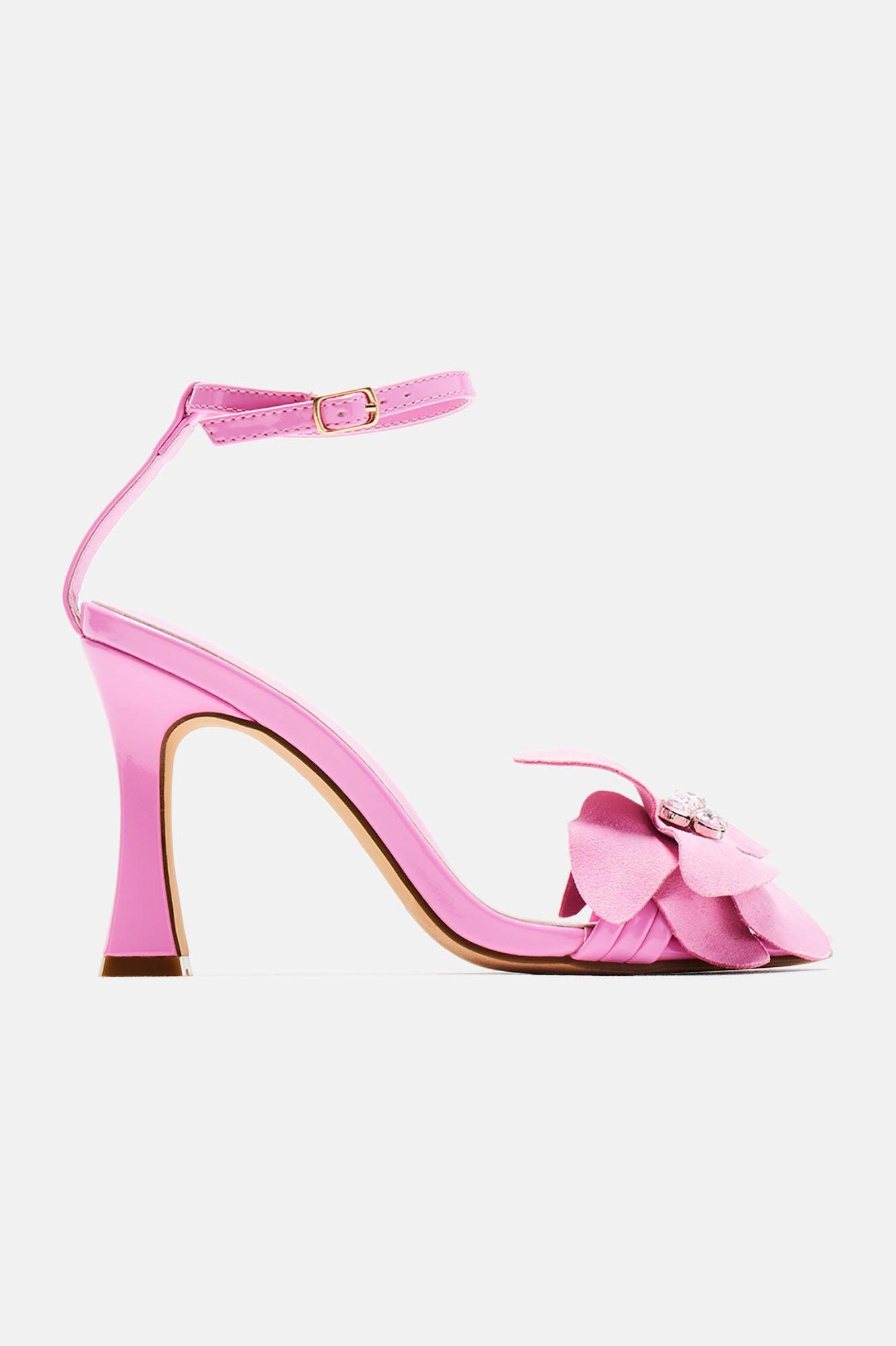 Blossoming For You Heeled Sandals - Pink Product Image