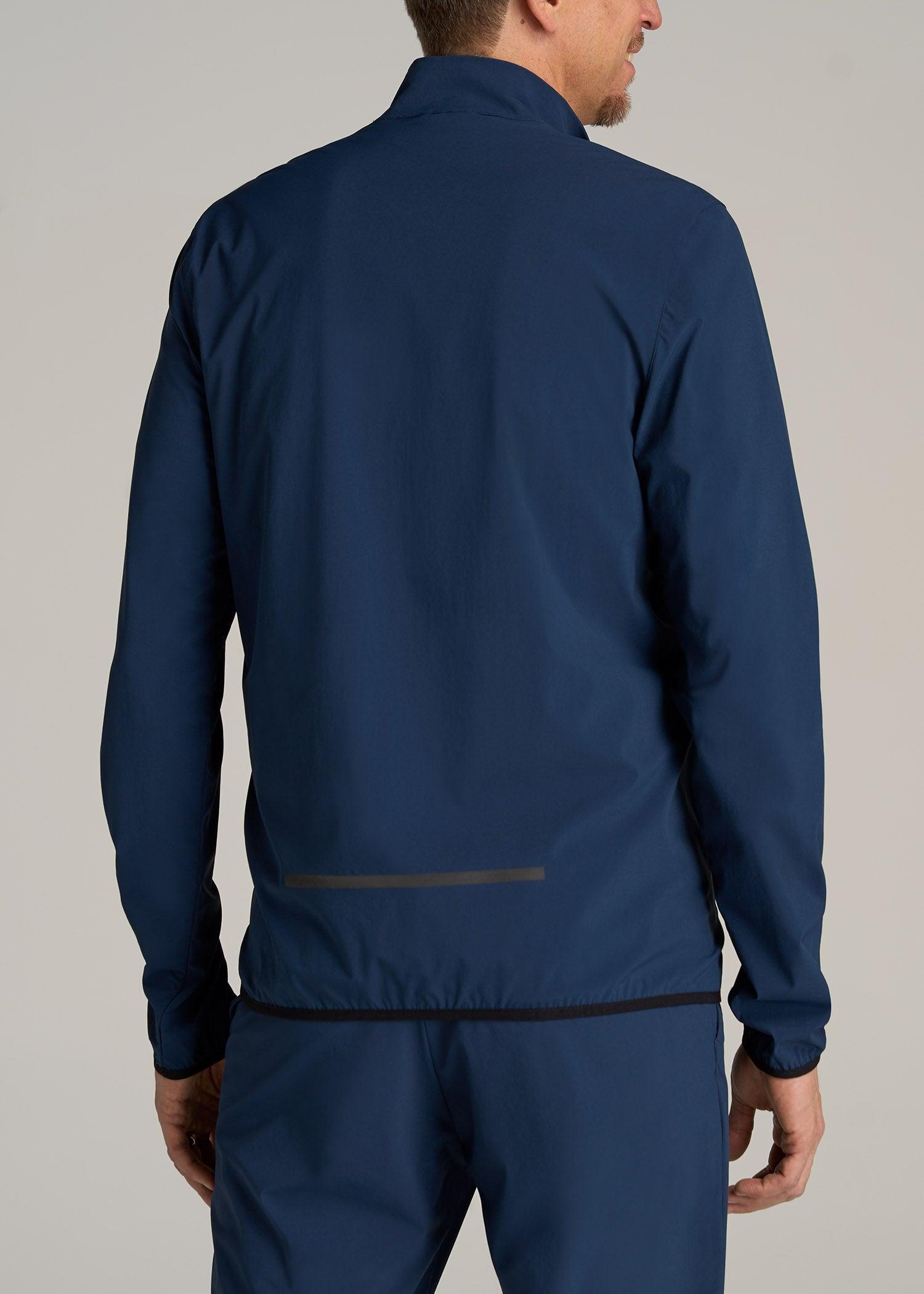 Tall Men's Softshell Jacket for Outdoor Training in Marine Navy Product Image
