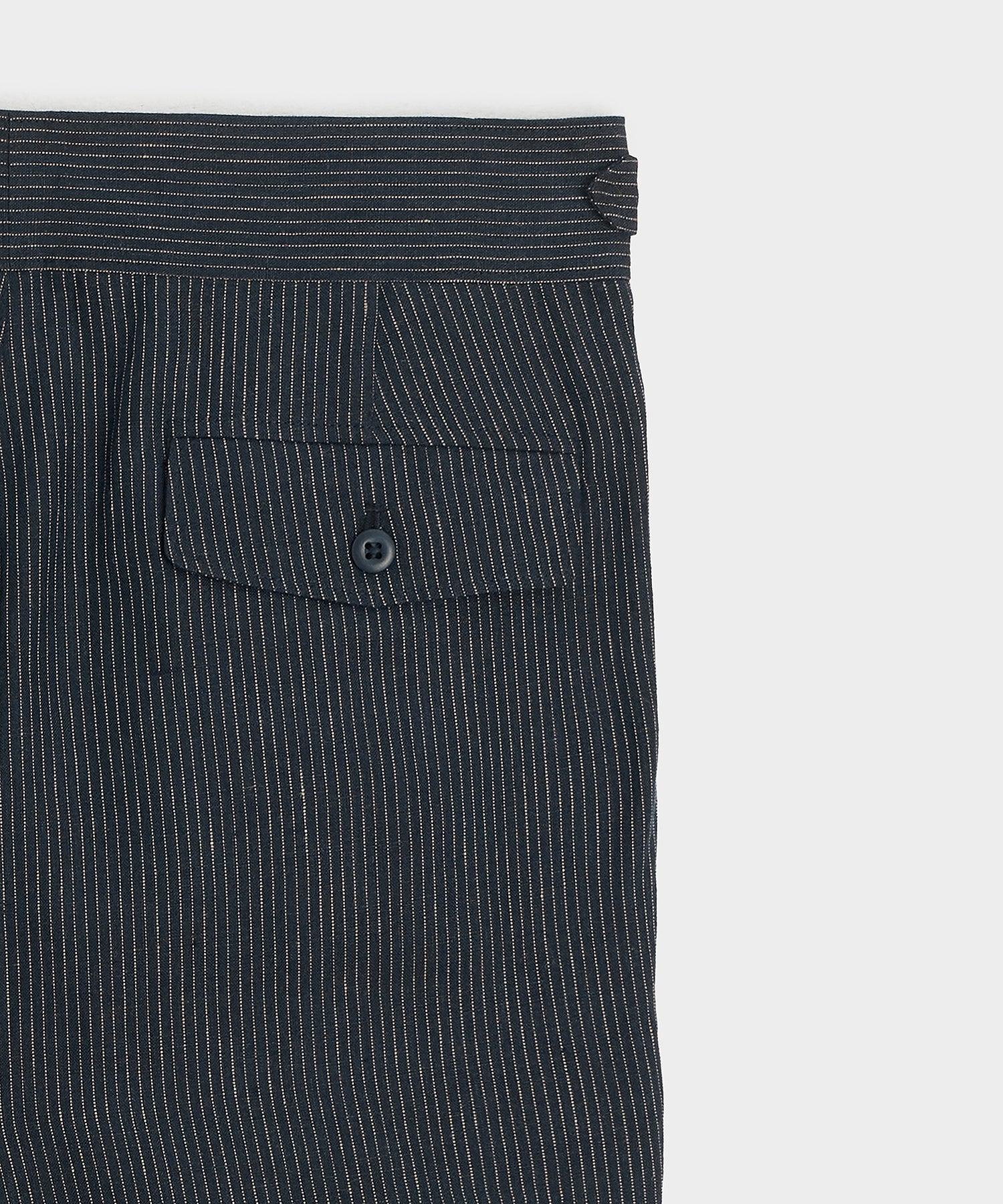 Irish Linen Striped Gurkha Trouser Product Image