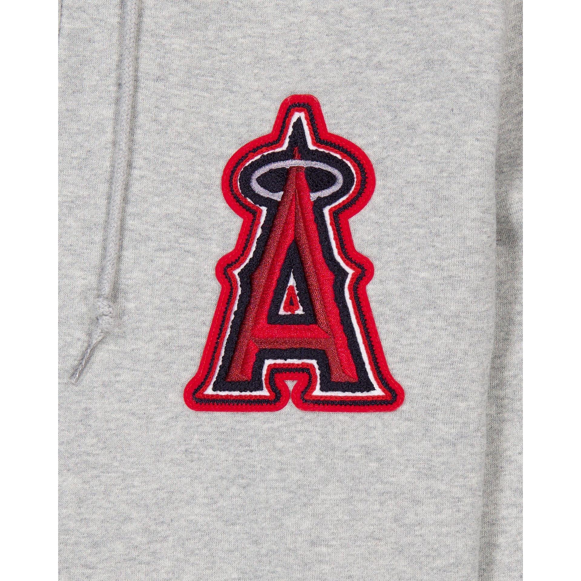 Los Angeles Angels Gray Logo Select Full-Zip Hoodie Male Product Image