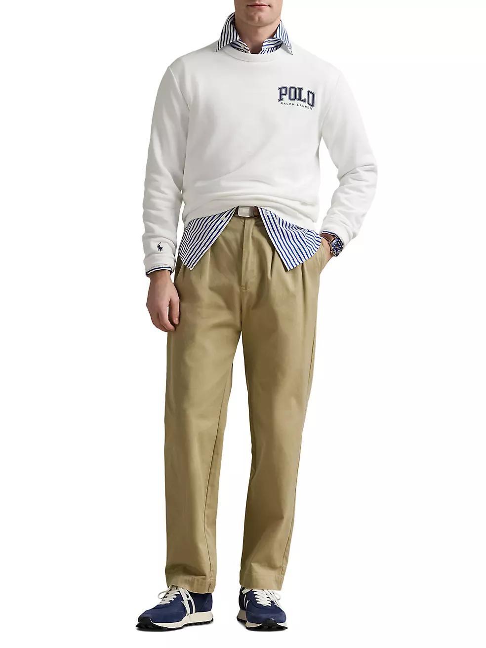 Polo Logo Fleece Crewneck Sweatshirt Product Image