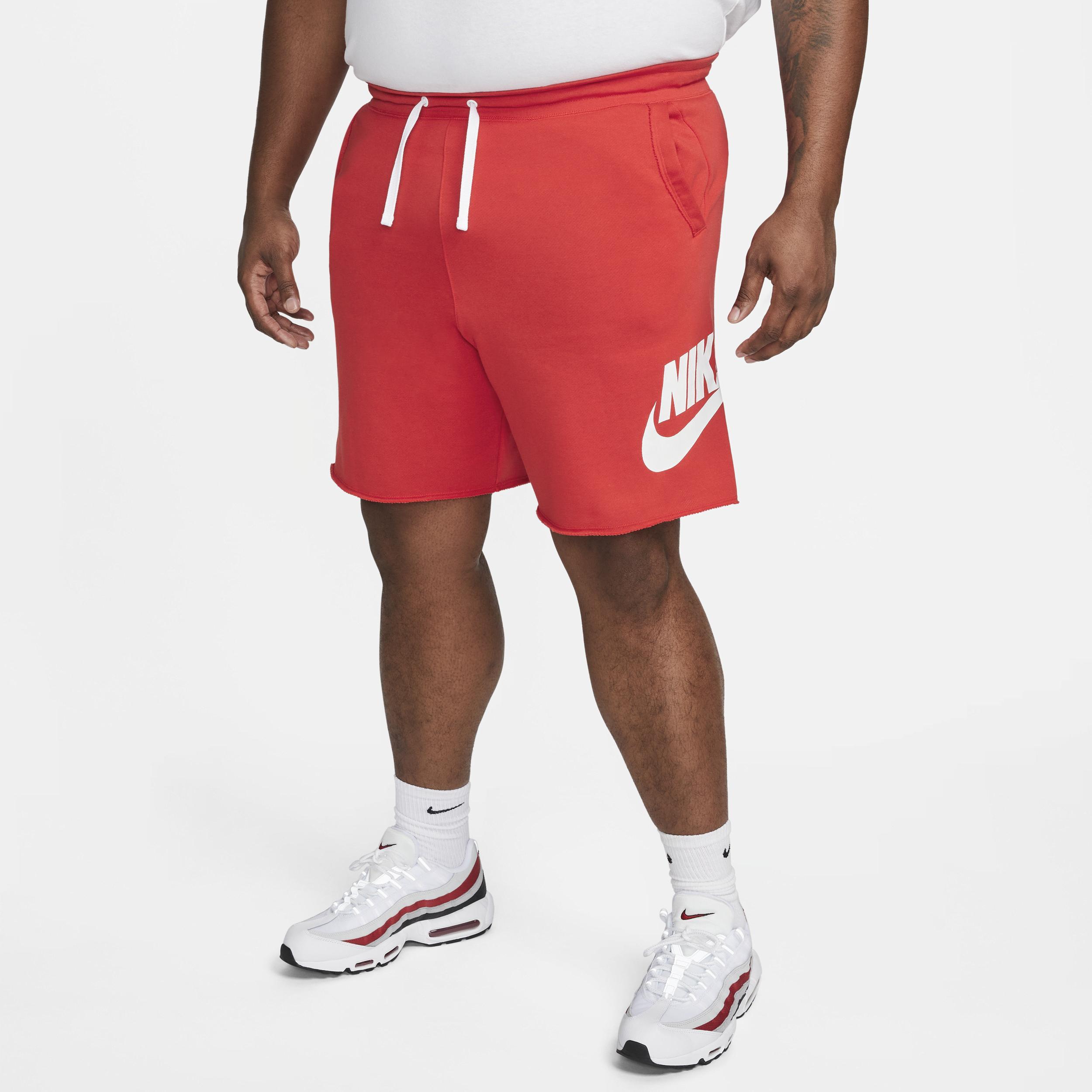 Nike Mens Nike Club Alumni Shorts - Mens Red/White Product Image