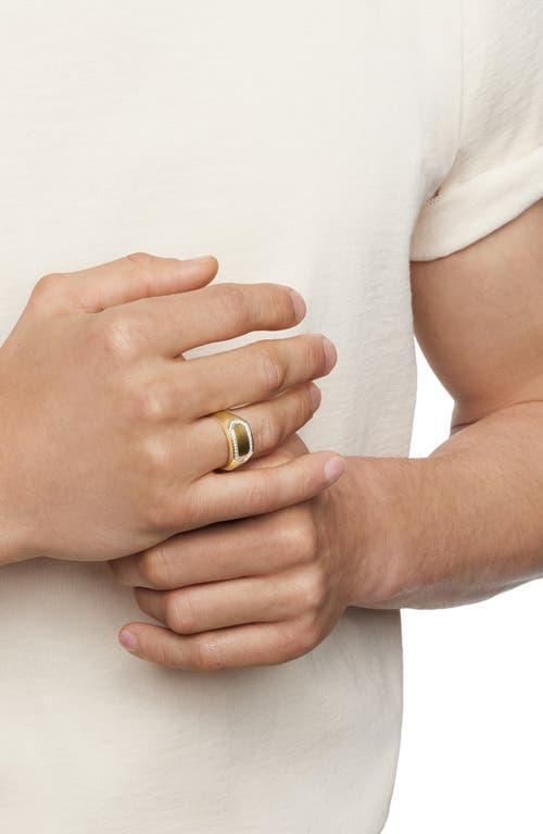 Mens Streamline Cigar Band Ring in 18K Yellow Gold, 10.5MM Product Image