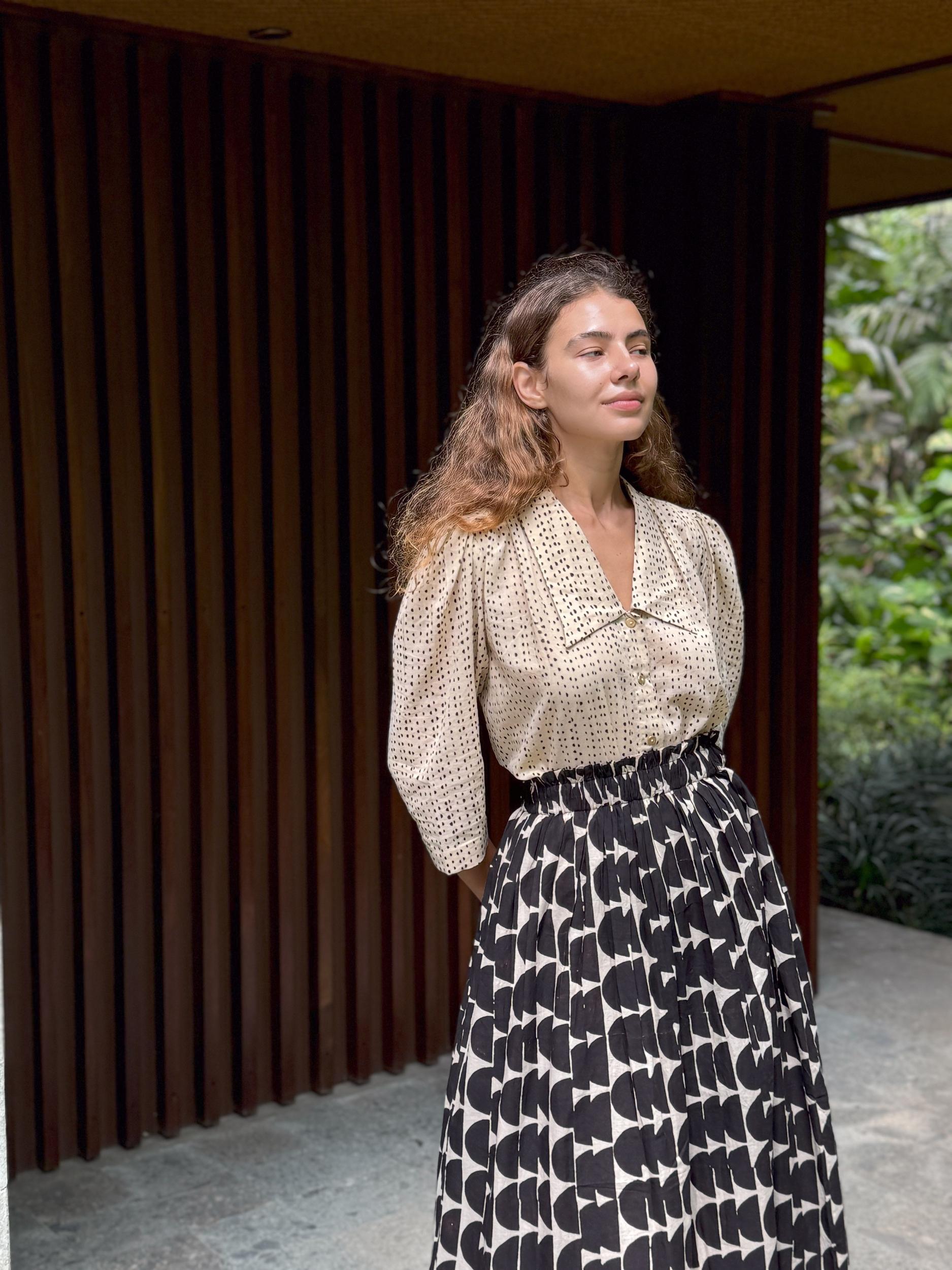The Half Moons Black Skirt Product Image