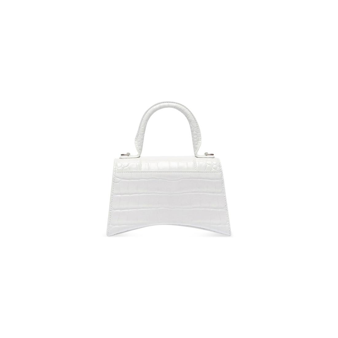 Women's Hourglass Handbag Xs in White Product Image