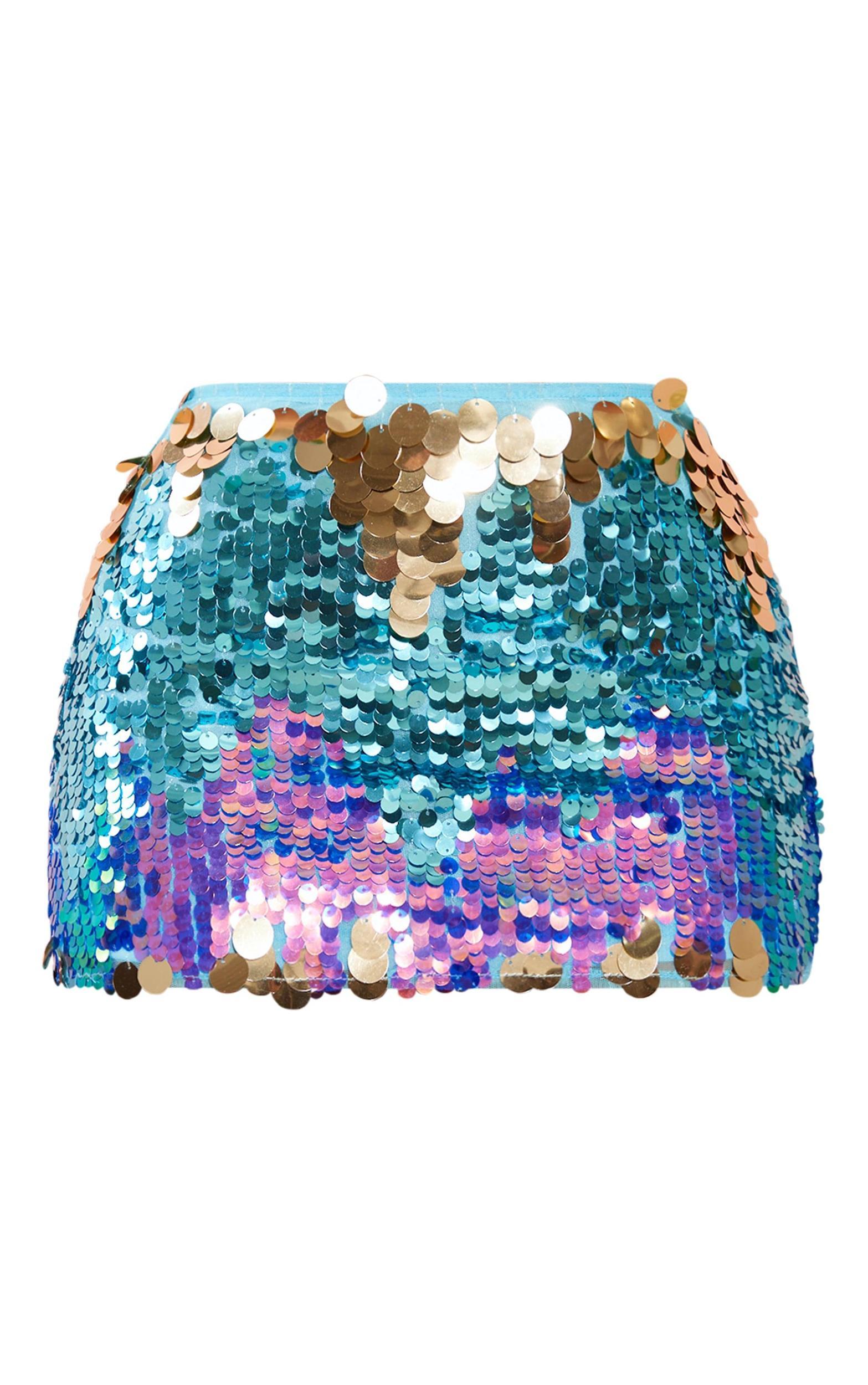 Petite Multi Sequin Micro Mini Skirt Product Image
