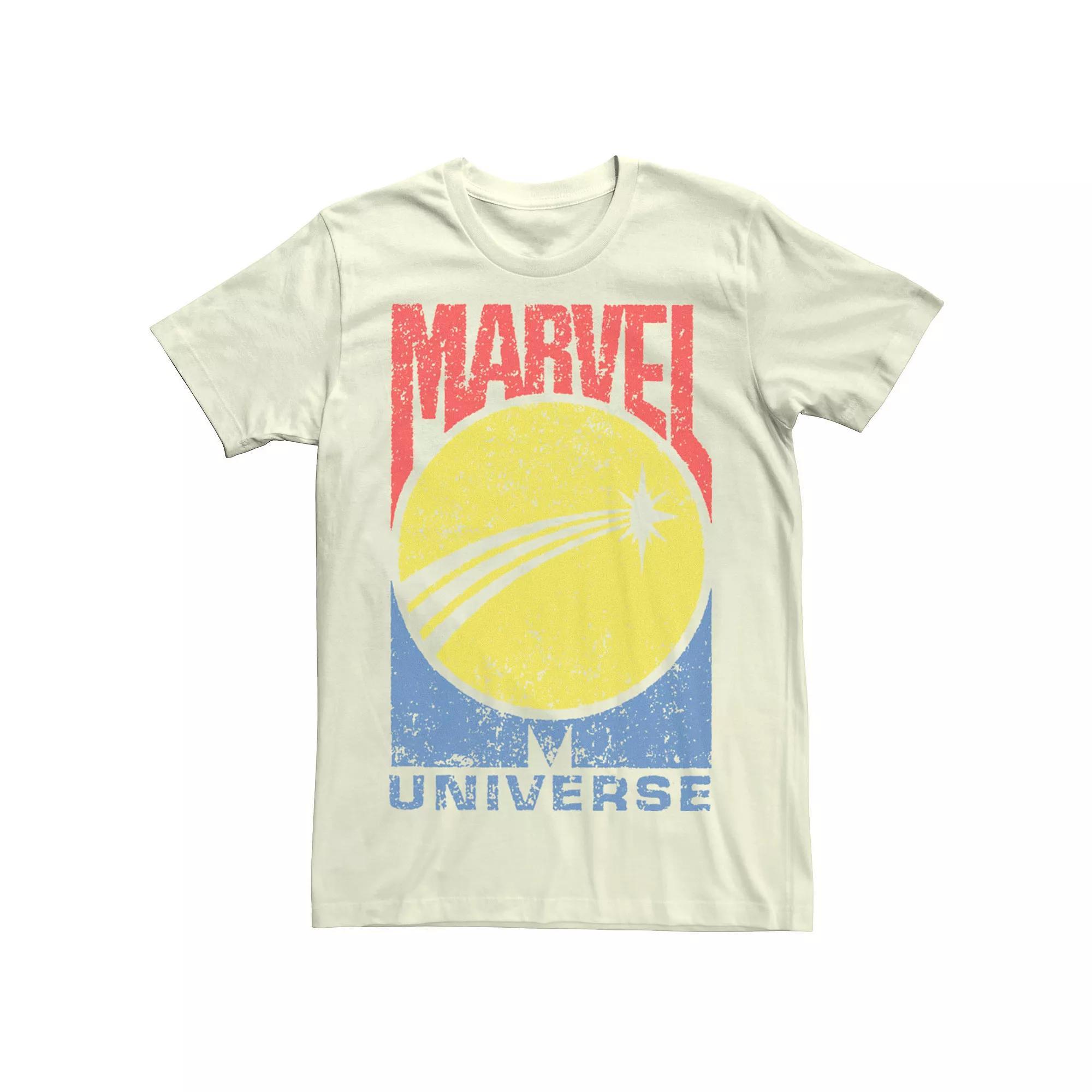 Men's Marvel Universe Planet Logo Graphic Tee, Size: XXL, Athletic Grey Product Image