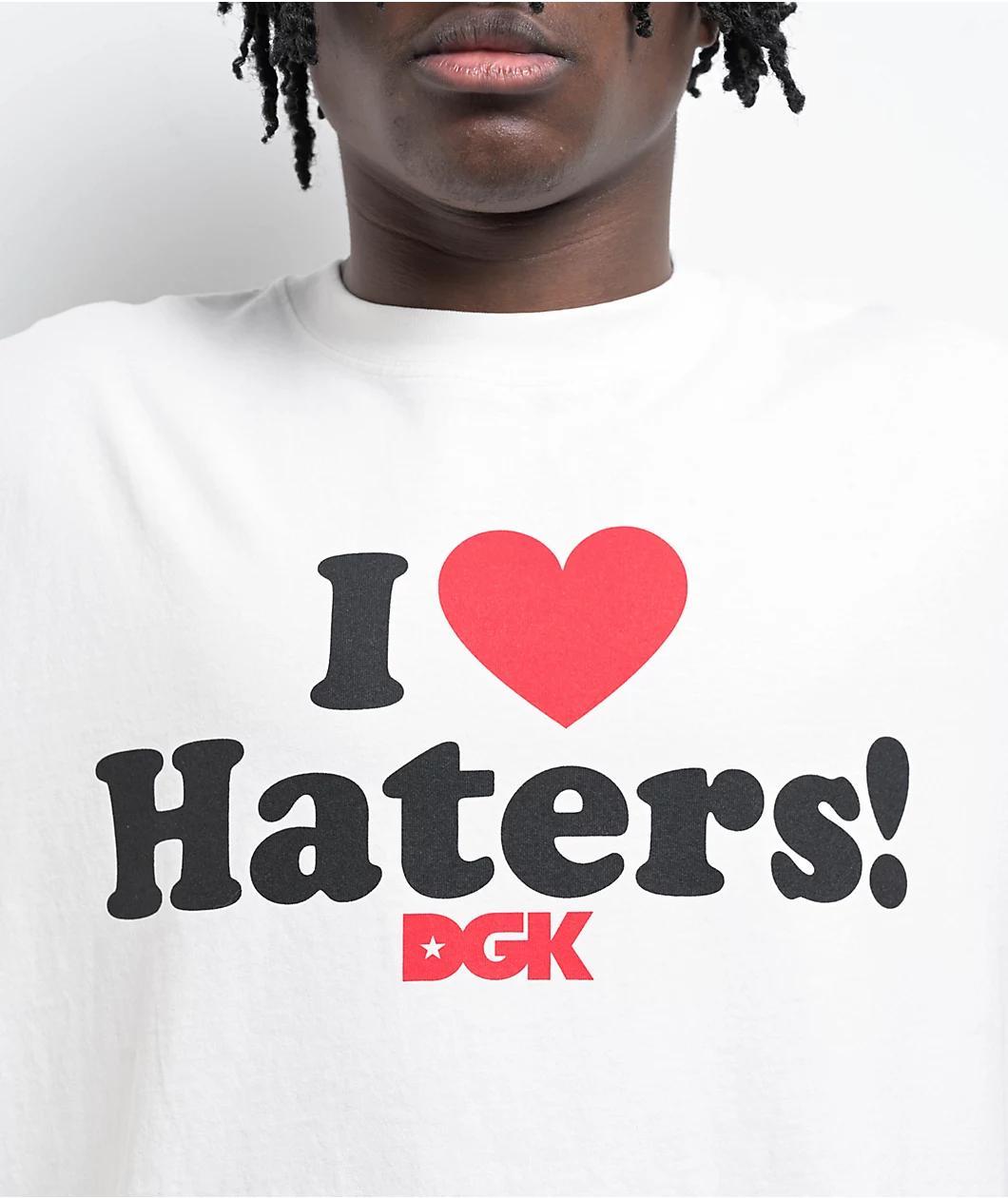 DGK I Love Haters Heavyweight White T-Shirt Product Image