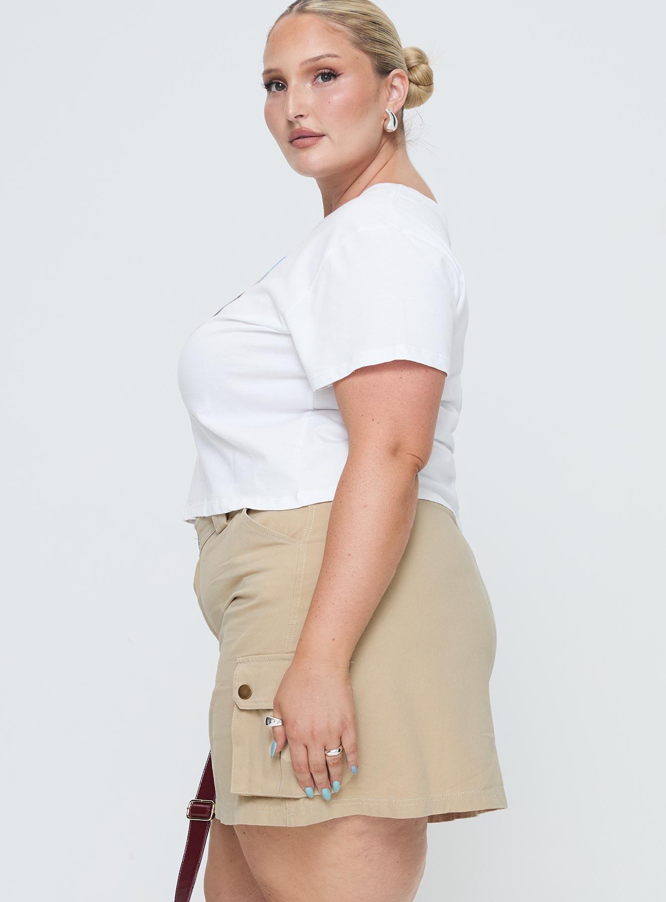 Italy Love Tee Ivory Curve Product Image