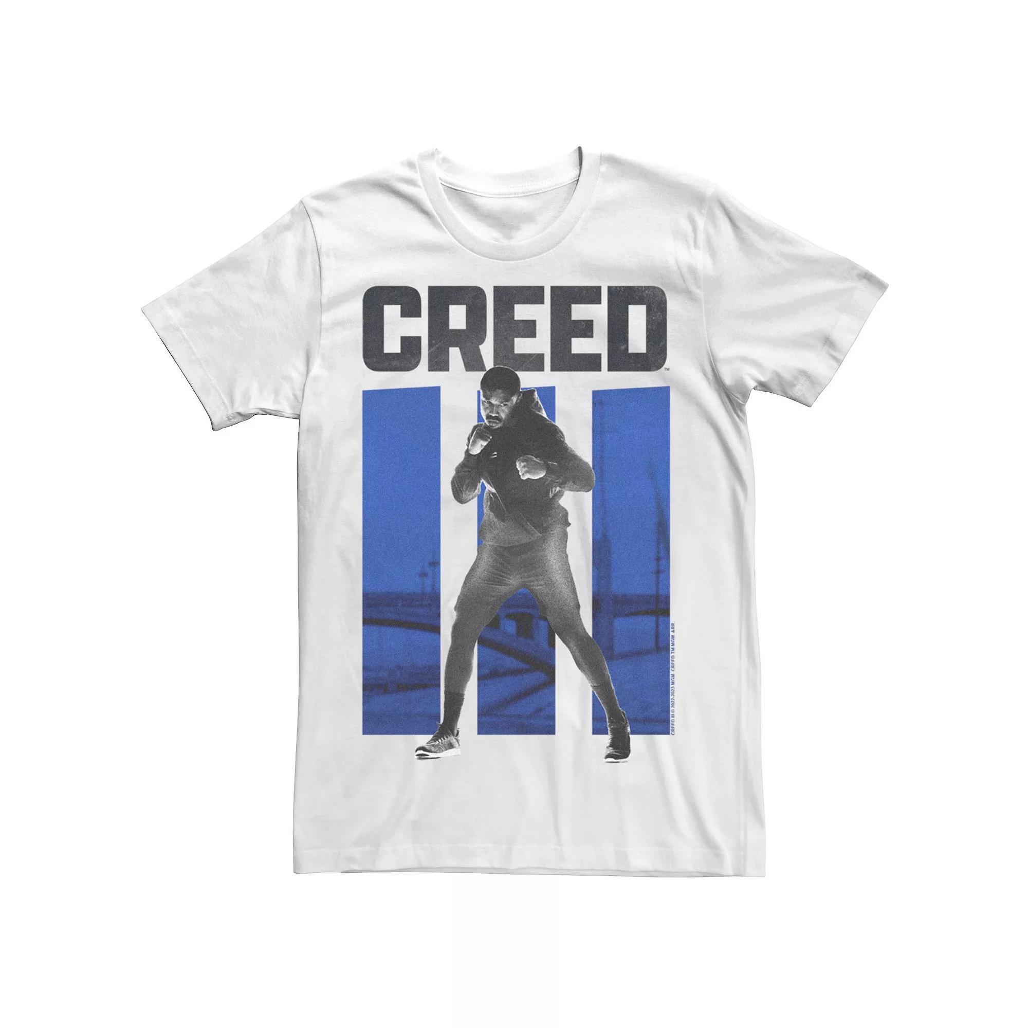 Big & Tall Creed 3 Adonis Boxing Pose Graphic Tee, Men's, Size: XXL Tall, White Product Image