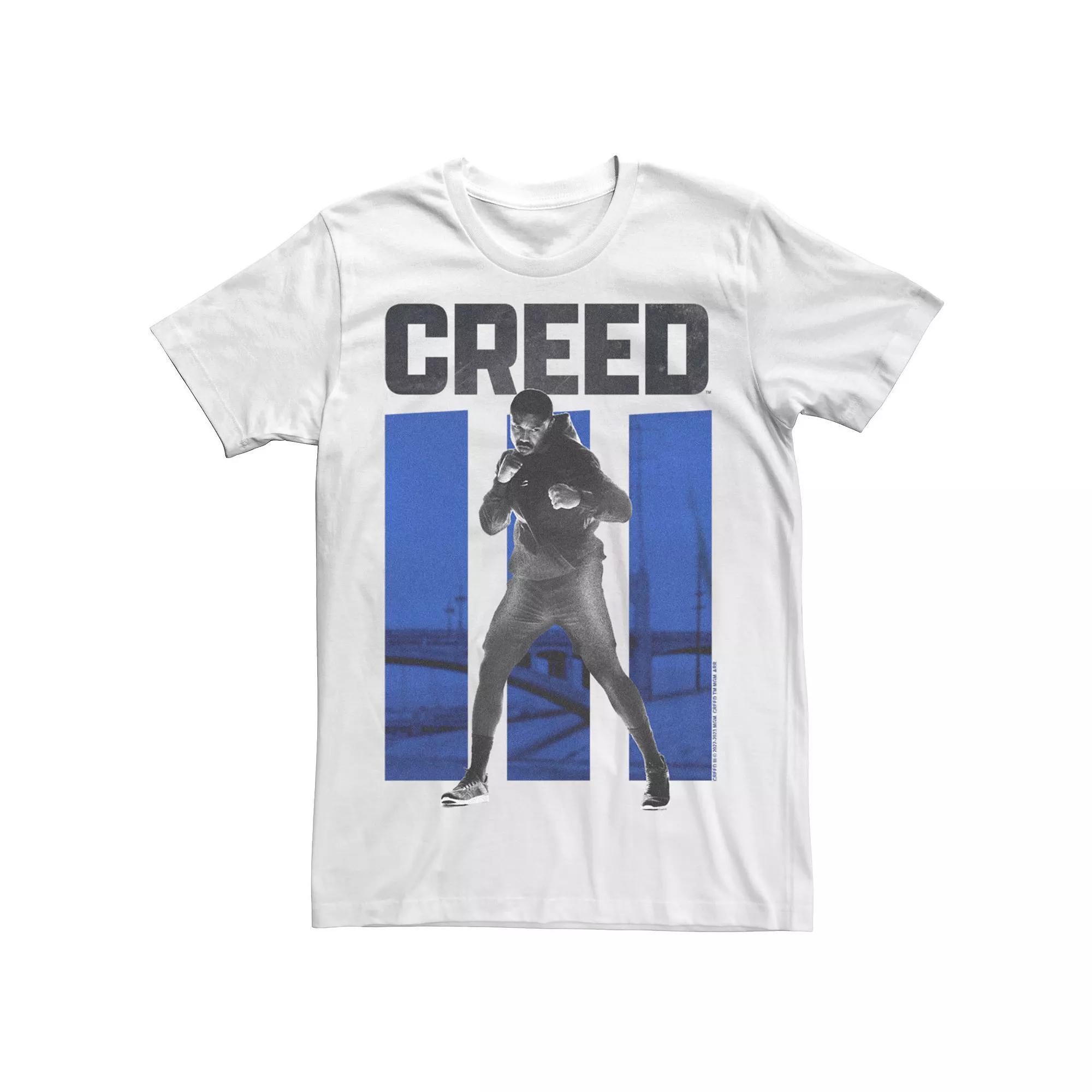 Big & Tall Creed 3 Adonis Boxing Pose Graphic Tee, Men's, Size: XXL Tall, White Product Image