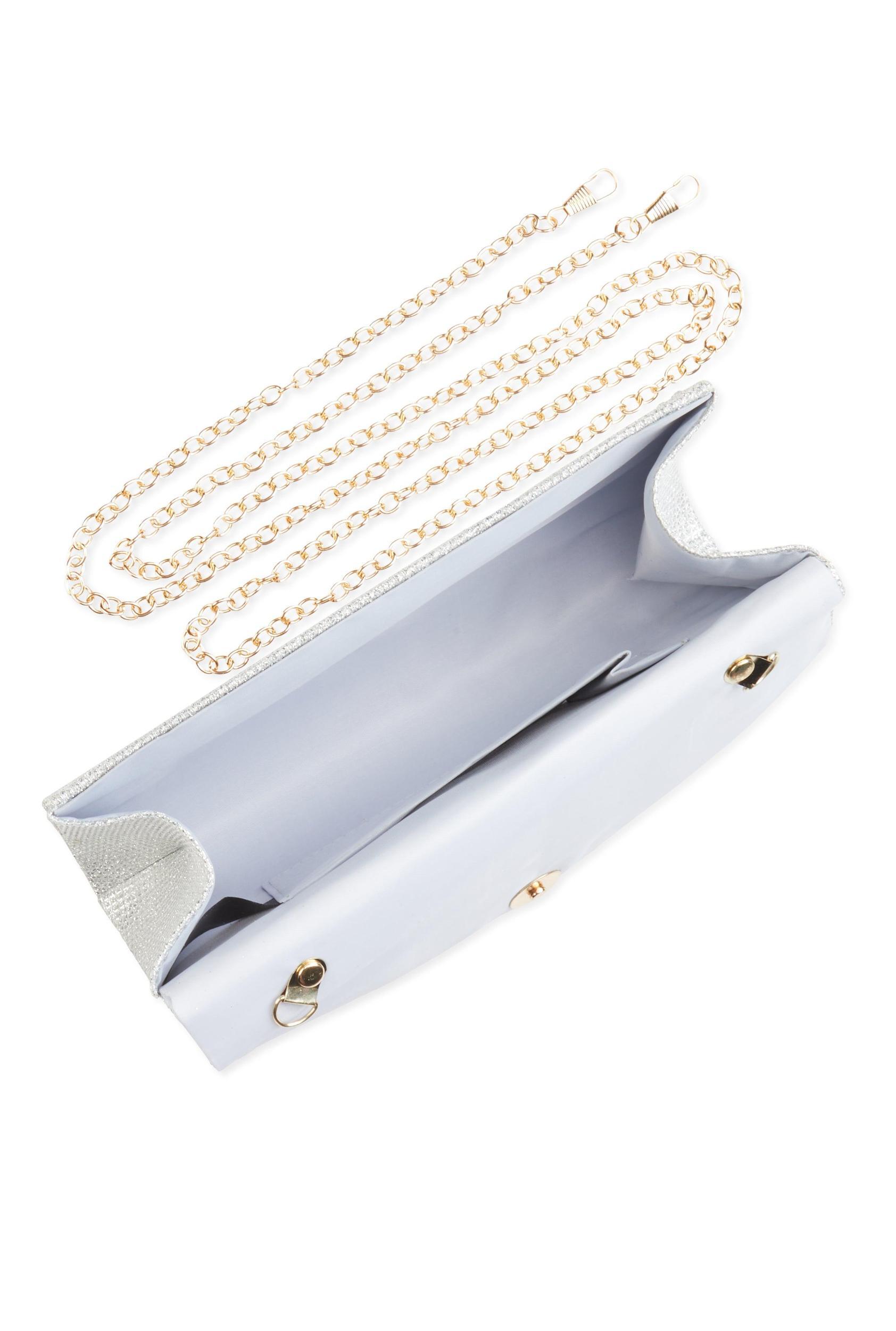Rhinestone Envelope Convertible Clutch Bag Female Product Image