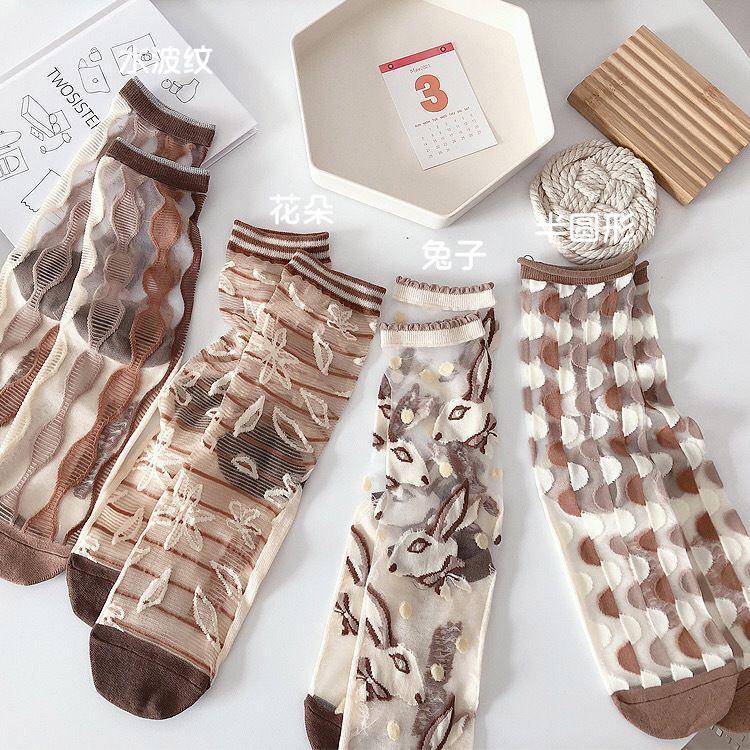 Mesh Panel Socks Product Image
