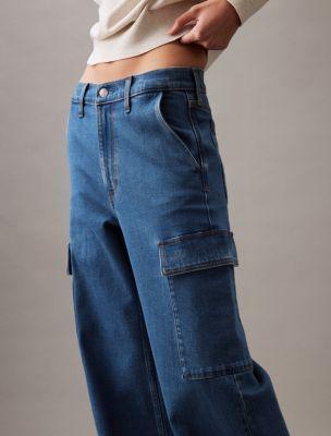 Cargo Wide Leg Fit Jeans Product Image
