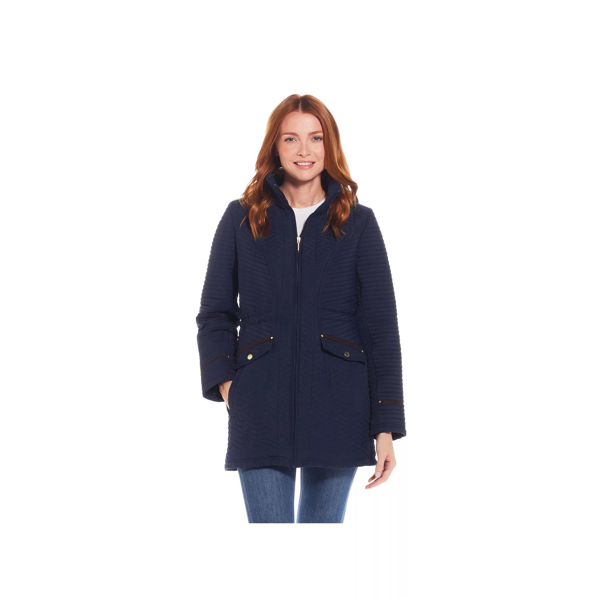 Women's Weathercast Quilted Walker with Faux Suede Details, Size: XL, Coriander Product Image