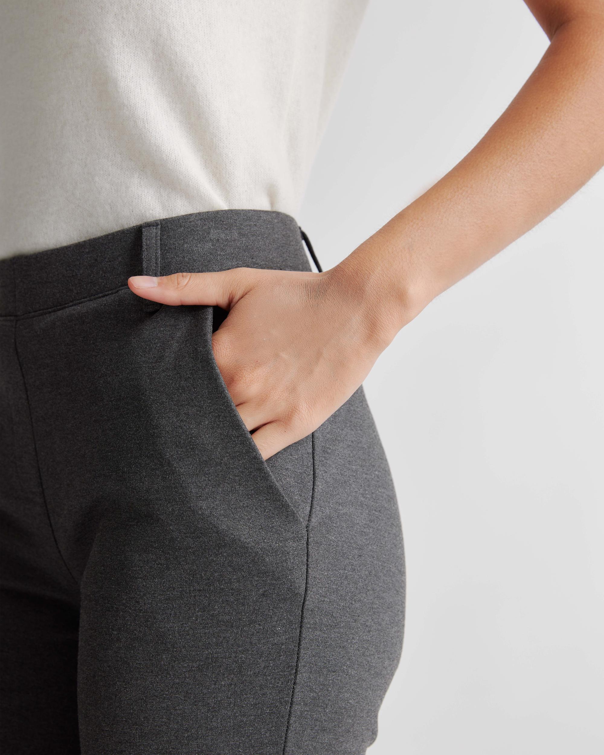 Quince | Women's Ultra-Stretch Ponte Bootcut Pants Tall Rayon Product Image