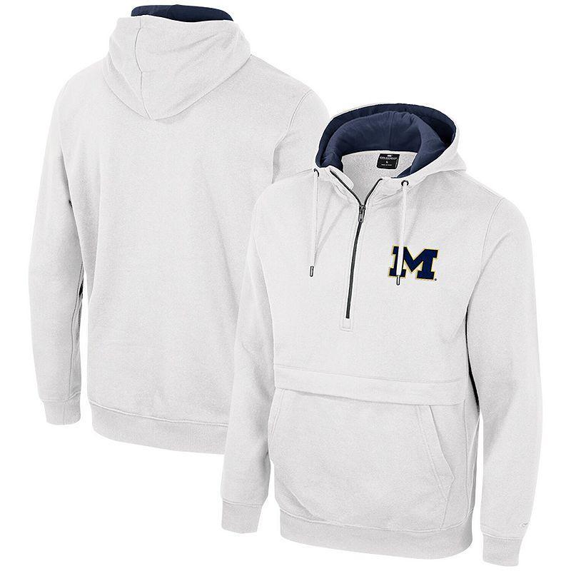 Men's Colosseum White Penn State Nittany Lions Half-Zip Hoodie, Size: XL Product Image