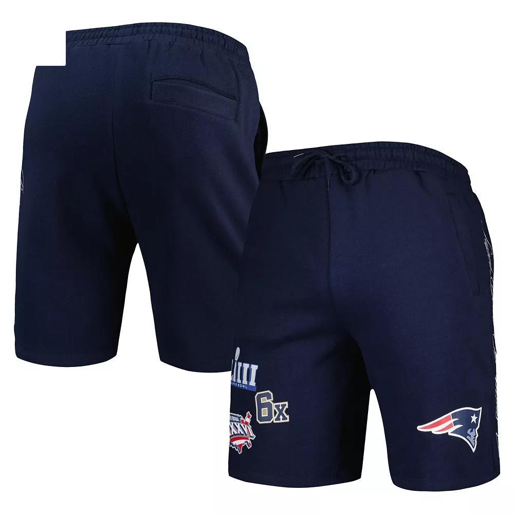 Men's New Era Navy New England Patriots Historic Champs Shorts, Size: 3XL, Blue Product Image