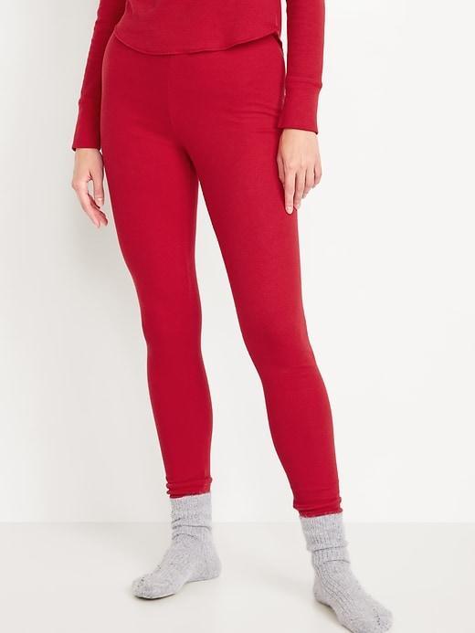Mid-Rise Printed Flannel Pajama Pants Product Image
