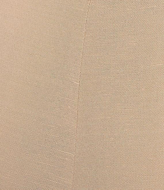 Kasper Refined Linen Blend Straight Leg Pants Product Image