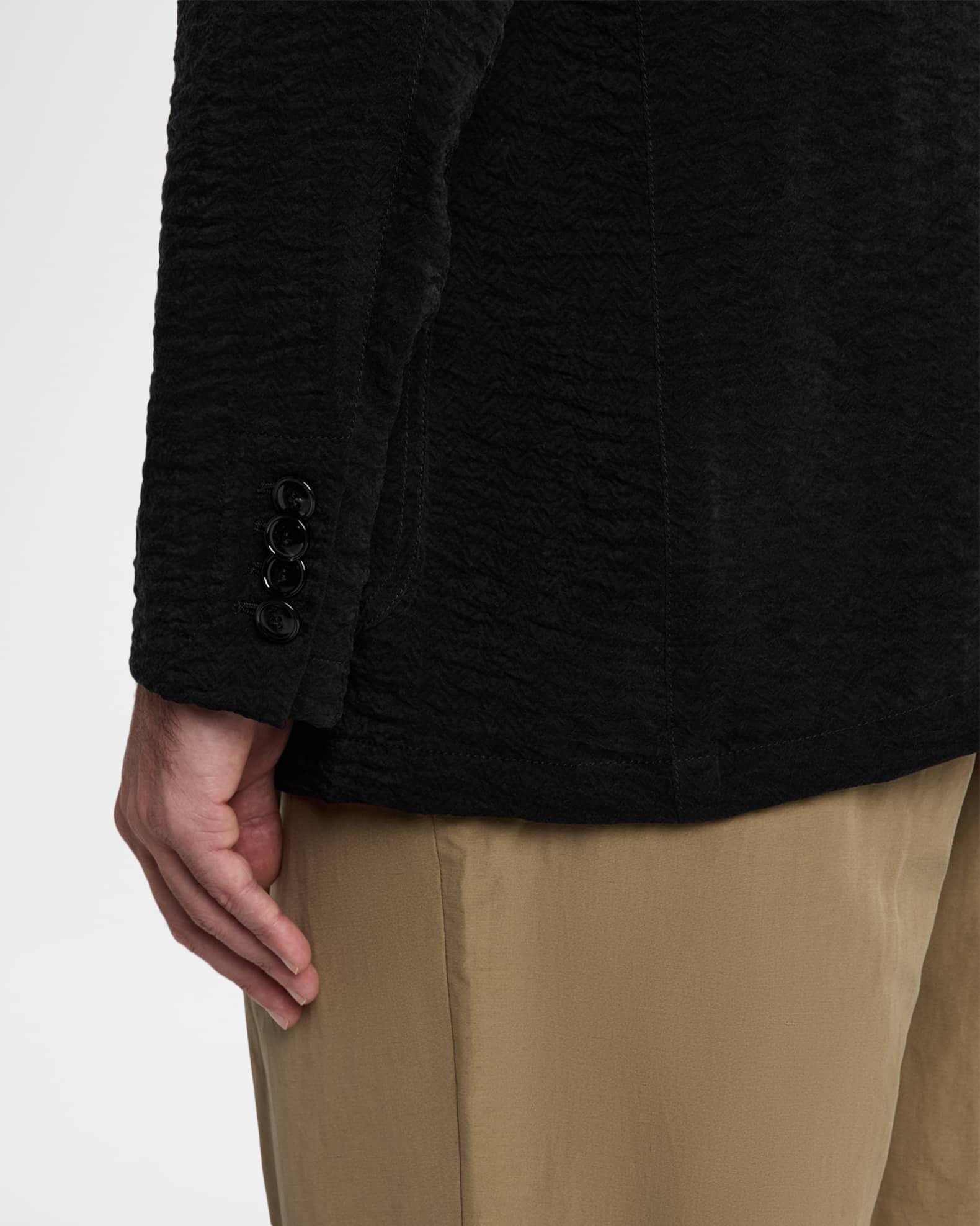 Men's Herringbone Cupro-Blend Blazer Product Image