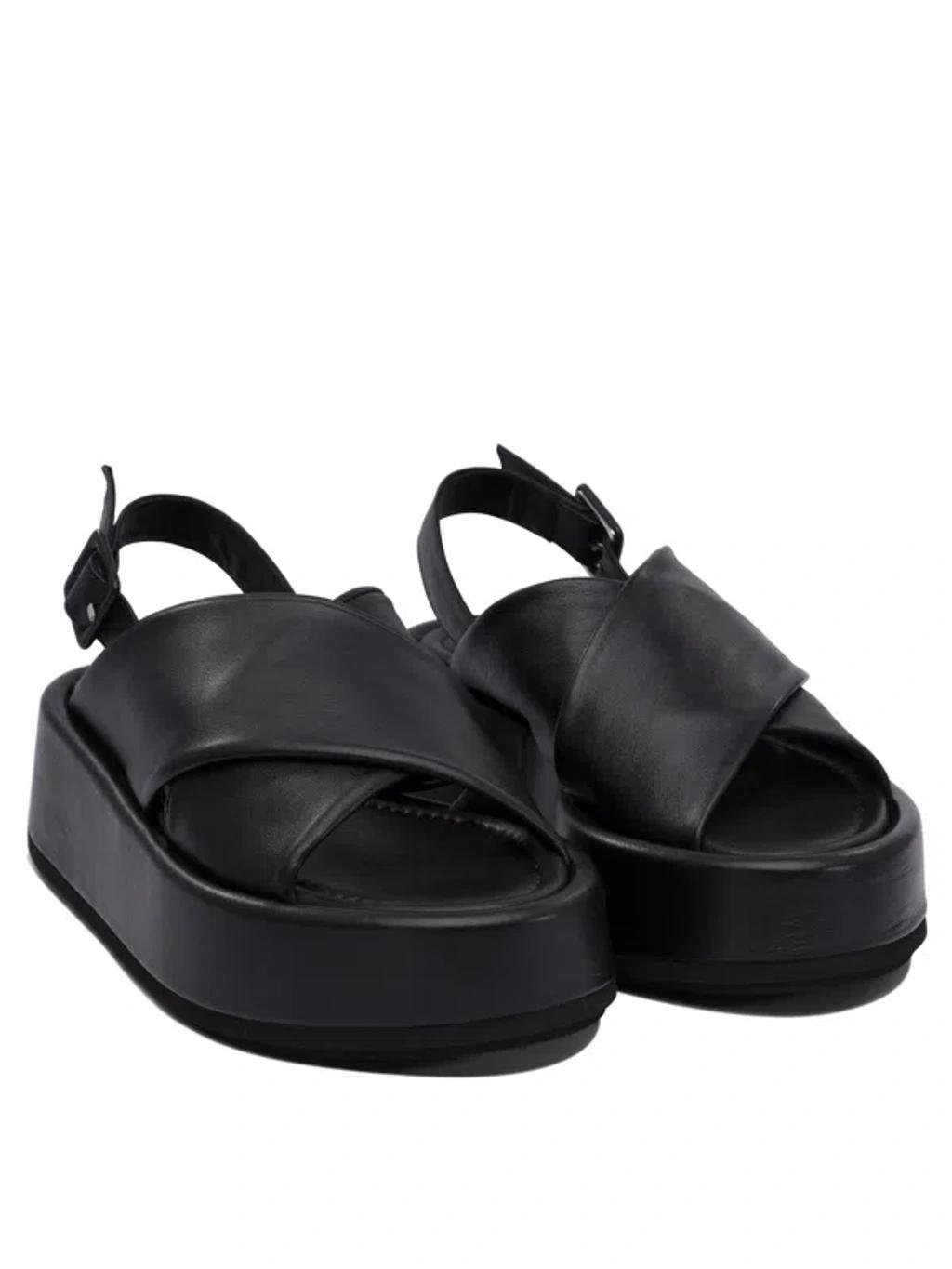 PALOMA BARCELÓ Basima Platform Sandals In Black Product Image