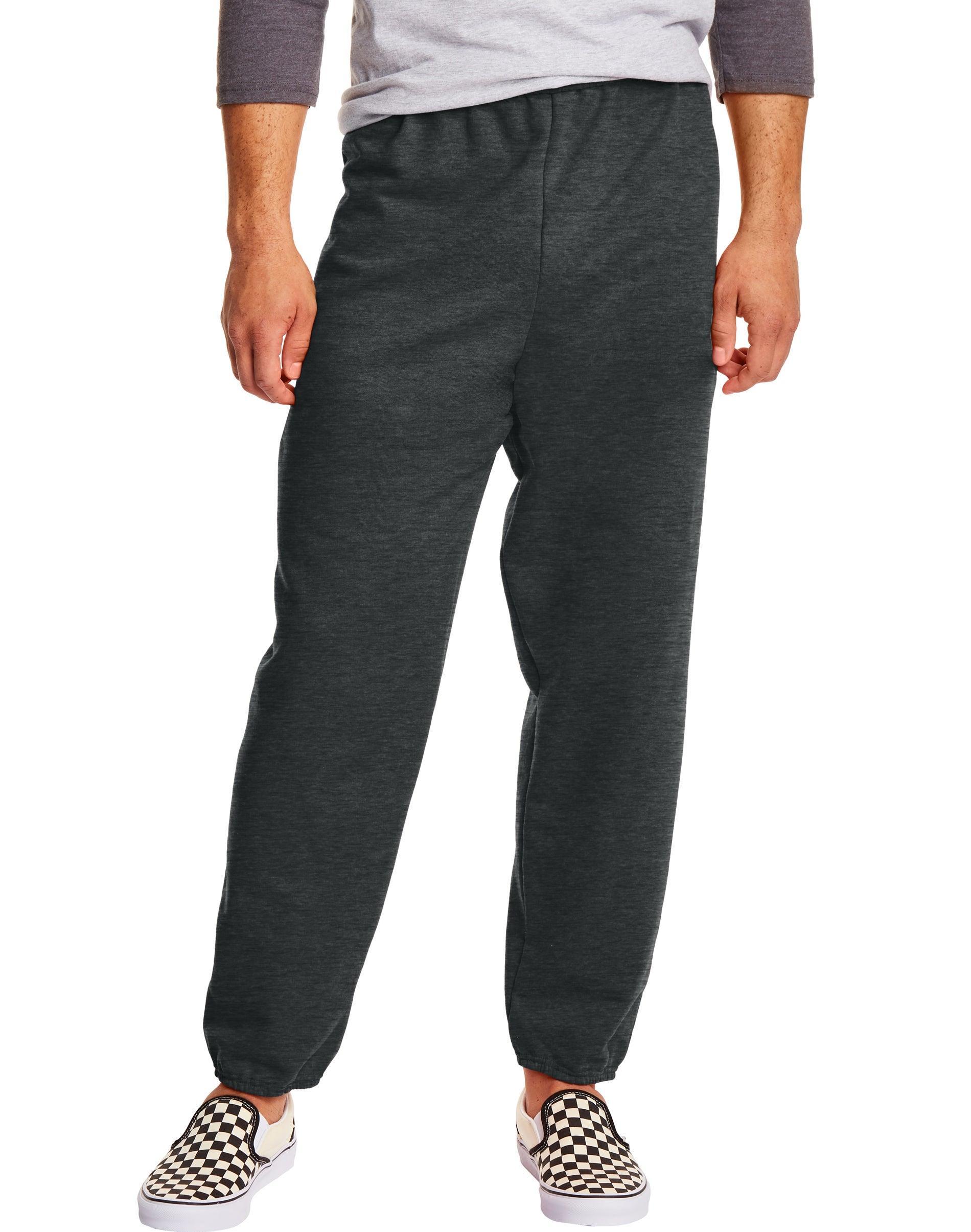 Hanes EcoSmart Womens Fleece Sweatpants with Open Bottom Legs, 30.5 Light Steel S Product Image