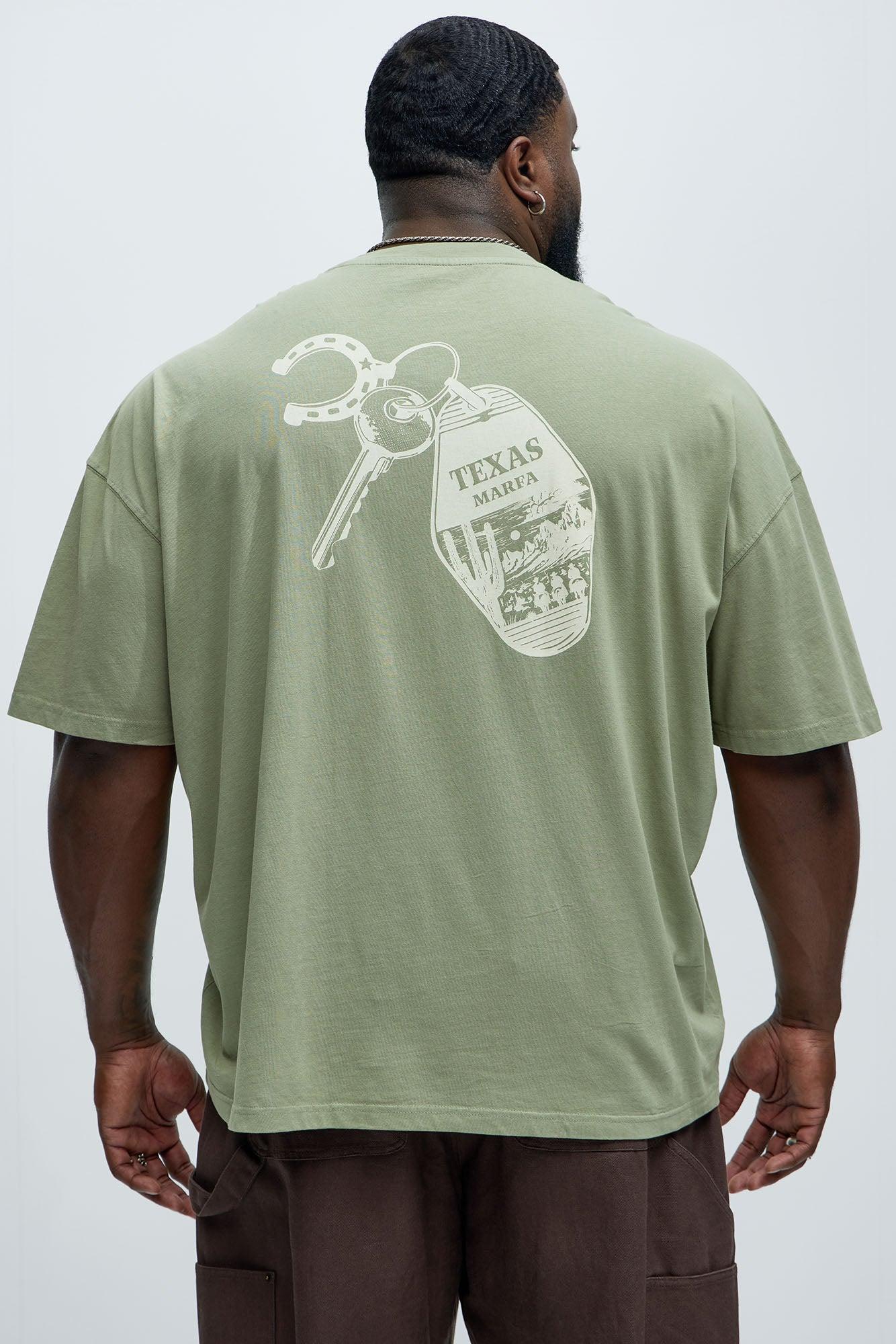High Desert USA Oversized Short Sleeve Tee - Olive Product Image