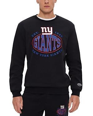 HUGO BOSS Boss X Nfl Cotton-blend Sweatshirt With Collaborative Branding In Giants Product Image