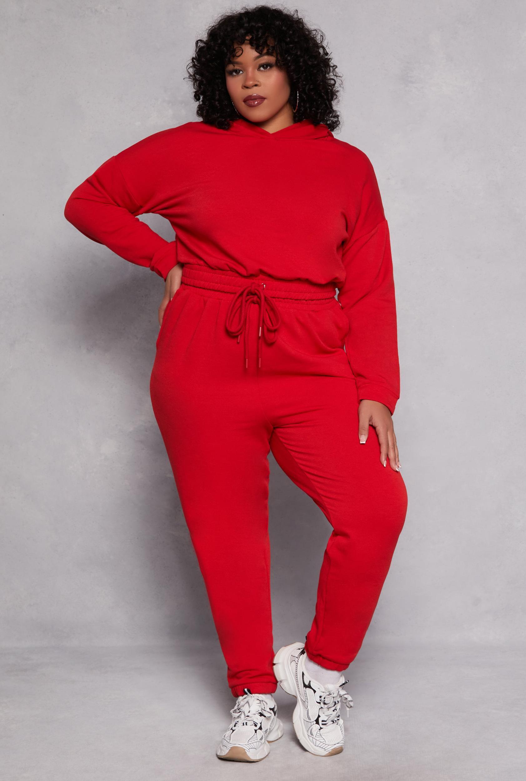 Womens Plus Size Iris Fleece Drawstring Sweatpants Product Image