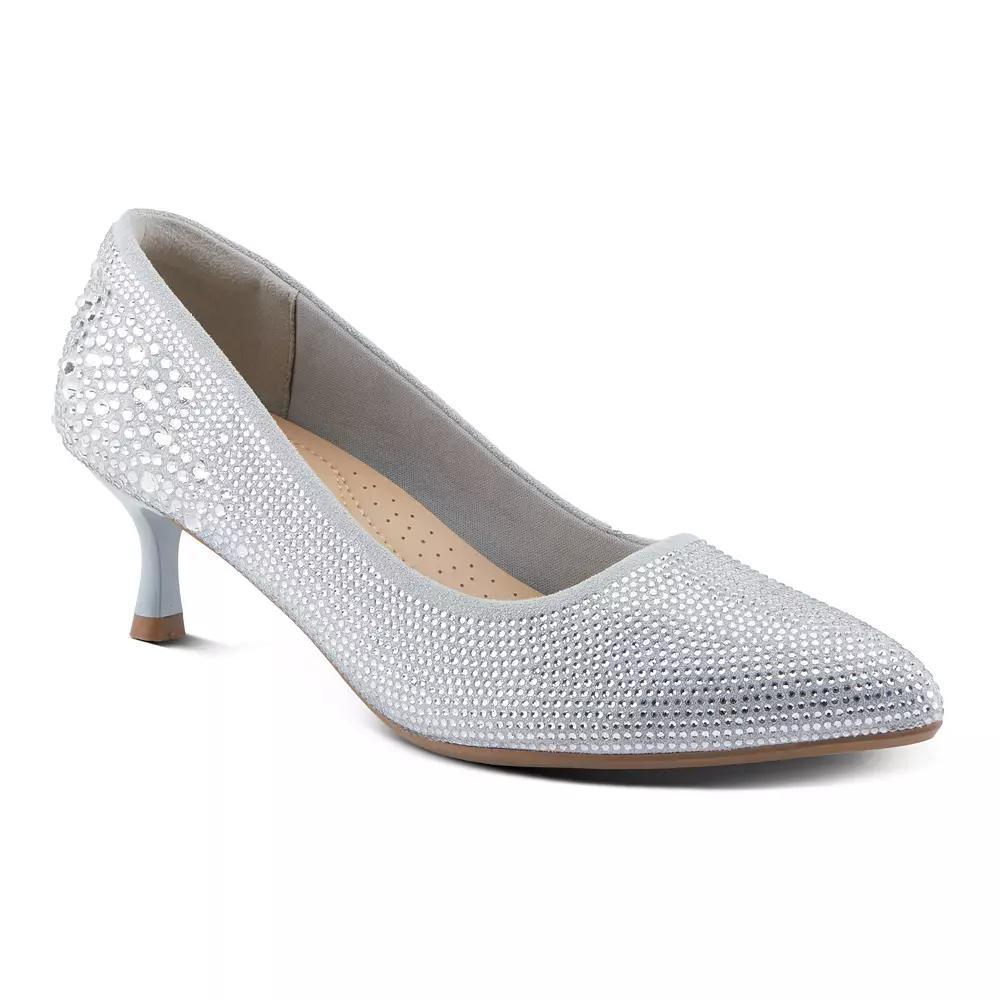 Patrizia Tyanna Womens Dazzle Embellished Kitten Heel Pumps Product Image