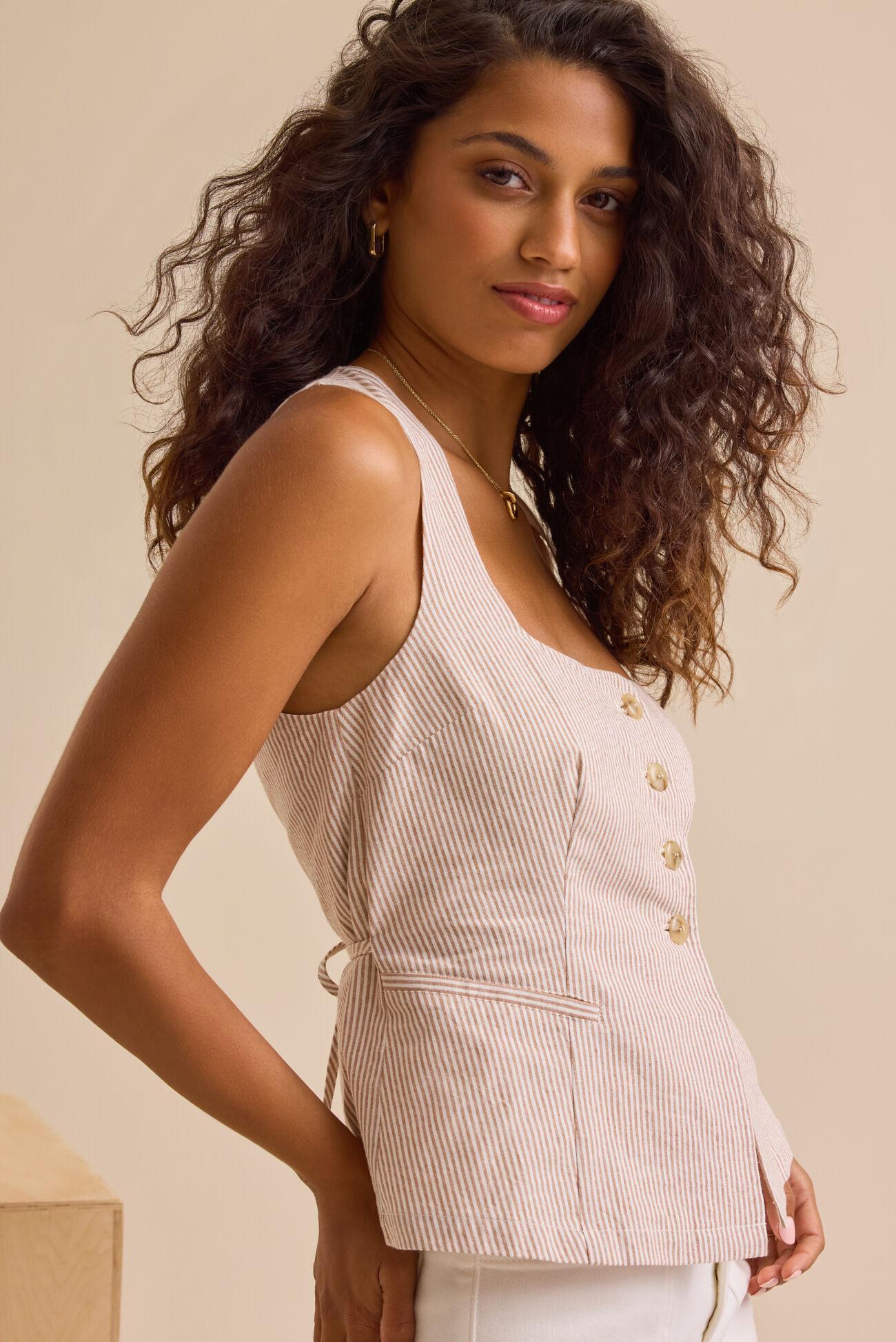 Brenna Tailored Vest Product Image