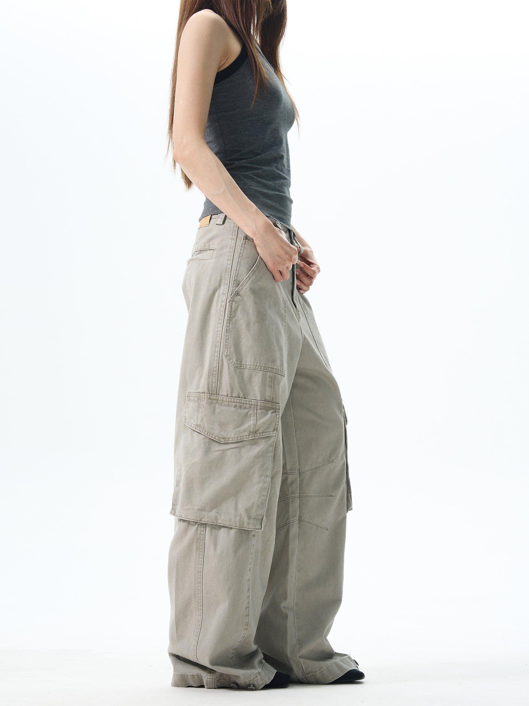 RT No. 12627 CARGO STRAIGHT PANTS Product Image