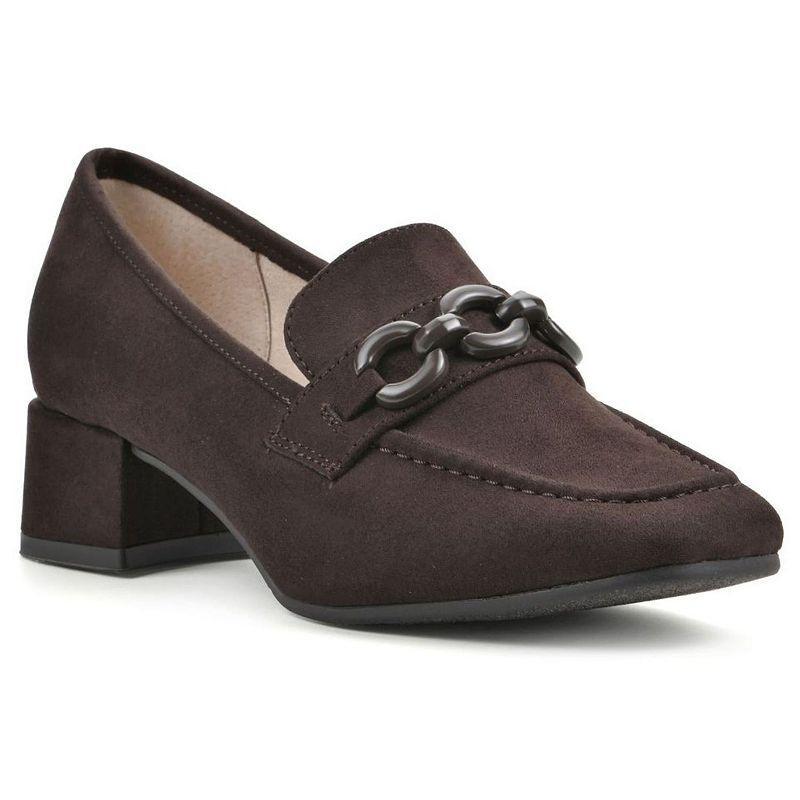 Womens Cliffs by White Mountain Quinbee Womens Heeled Loafers Product Image