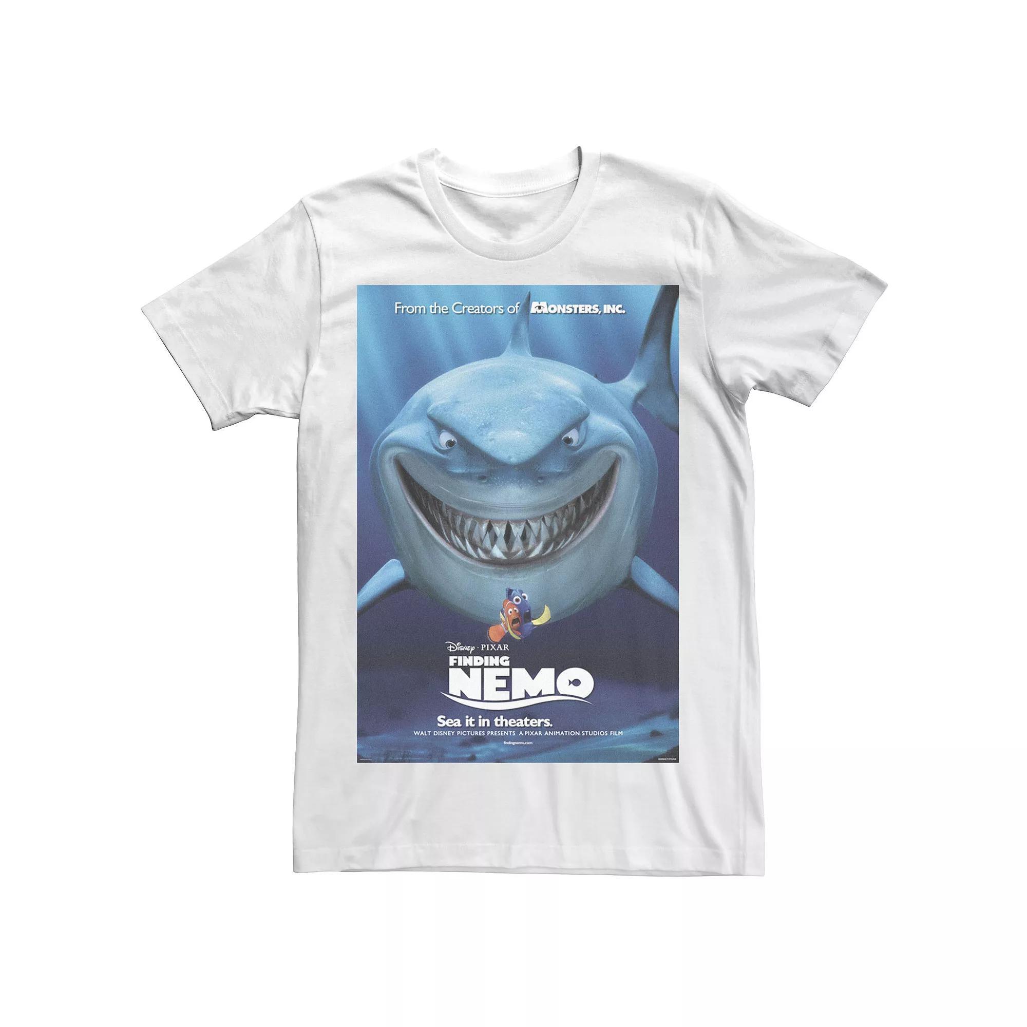 Disney / Pixar's Finding Nemo Bruce Men's Poster Tee, Size: Small, White Product Image