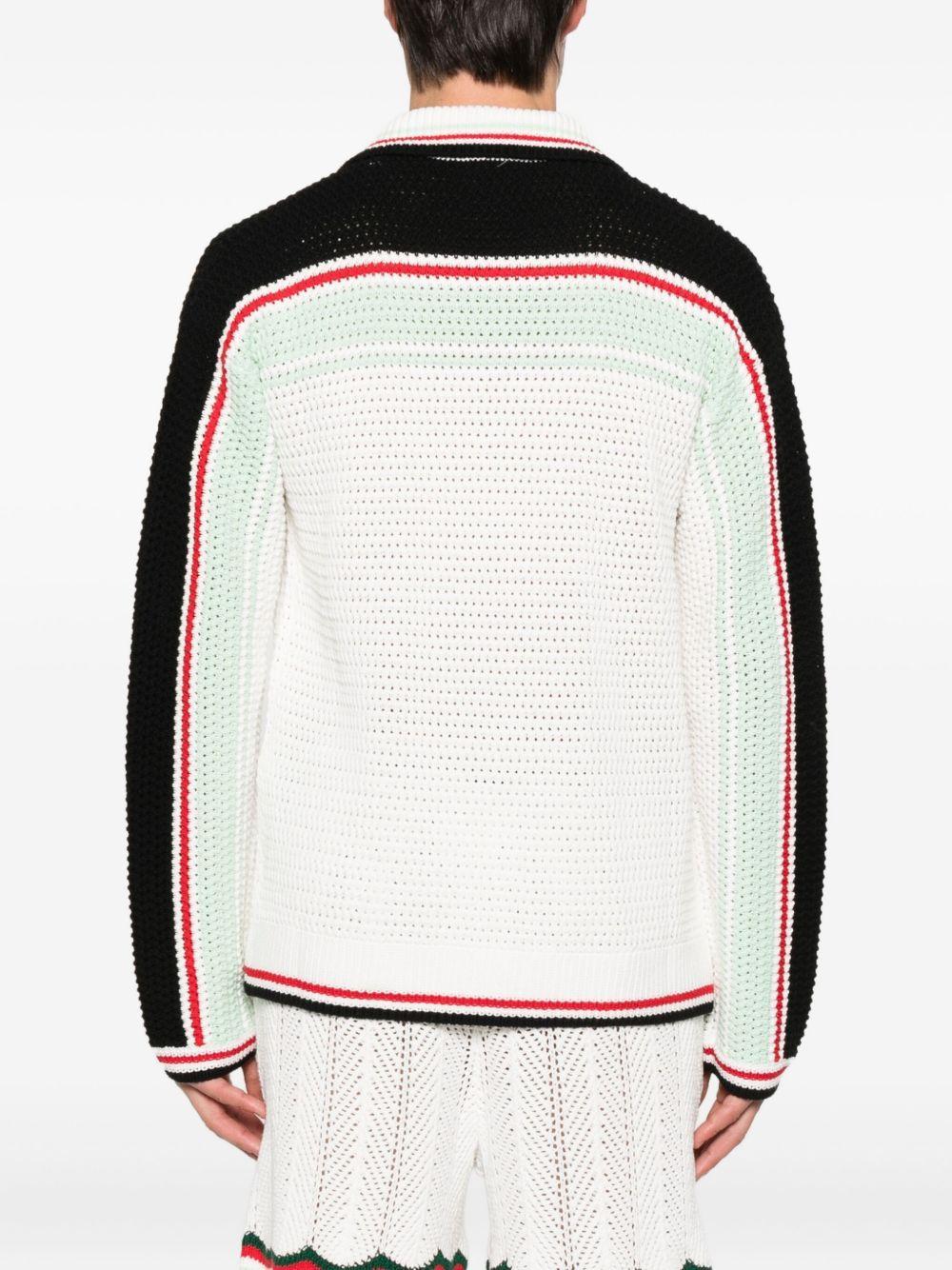 stripe-detail cardigan Product Image