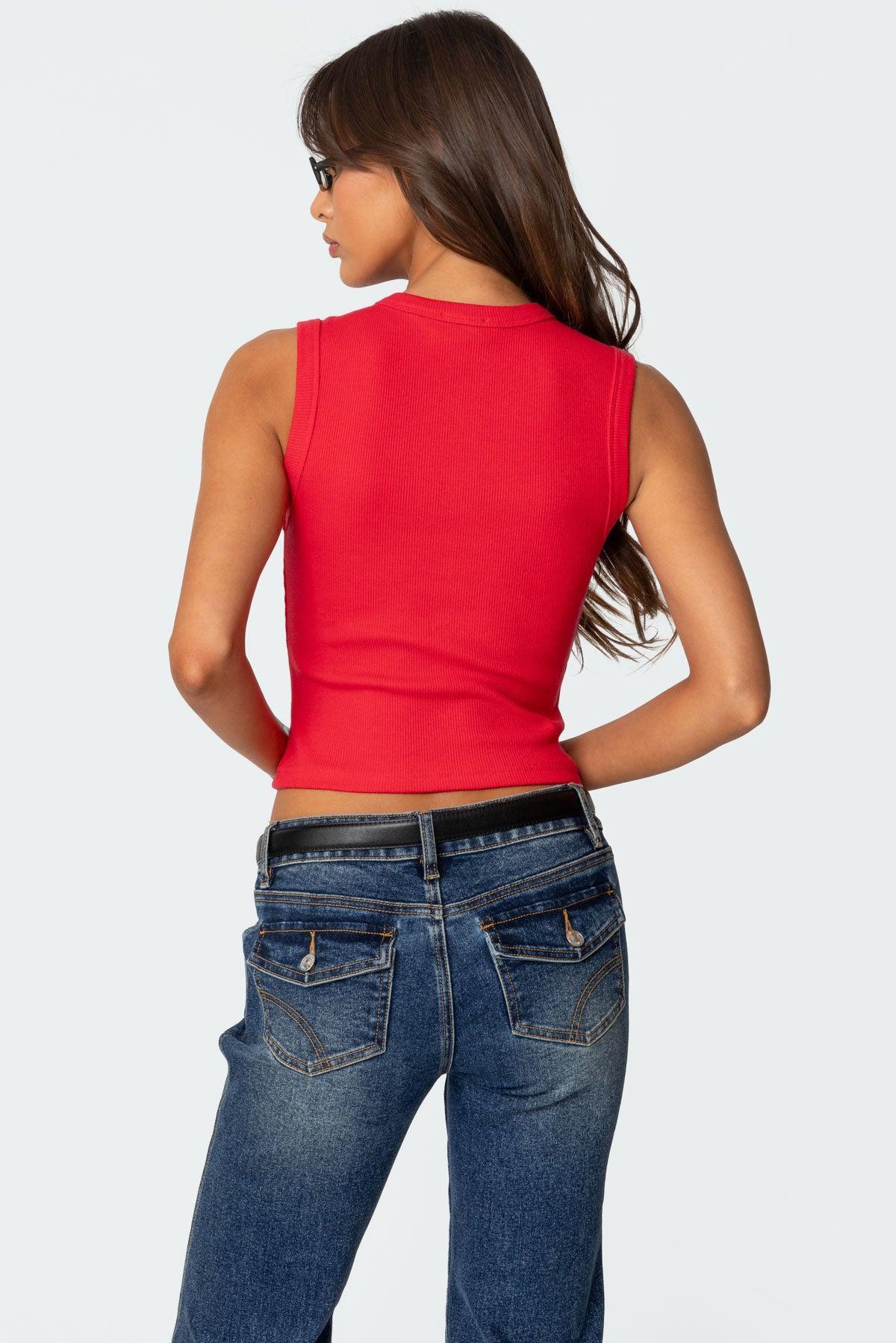 Basel Button Up Tank Top Product Image