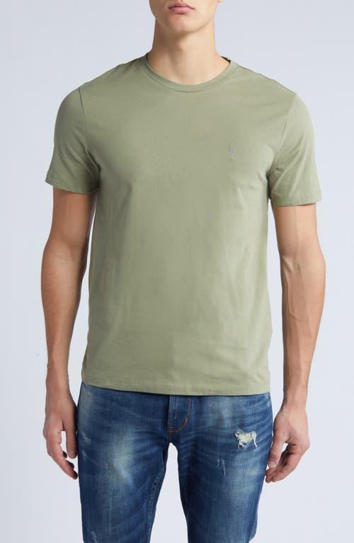 AllSaints Brace Short Sleeve Crew (Smokey Grey) Men's Clothing Product Image