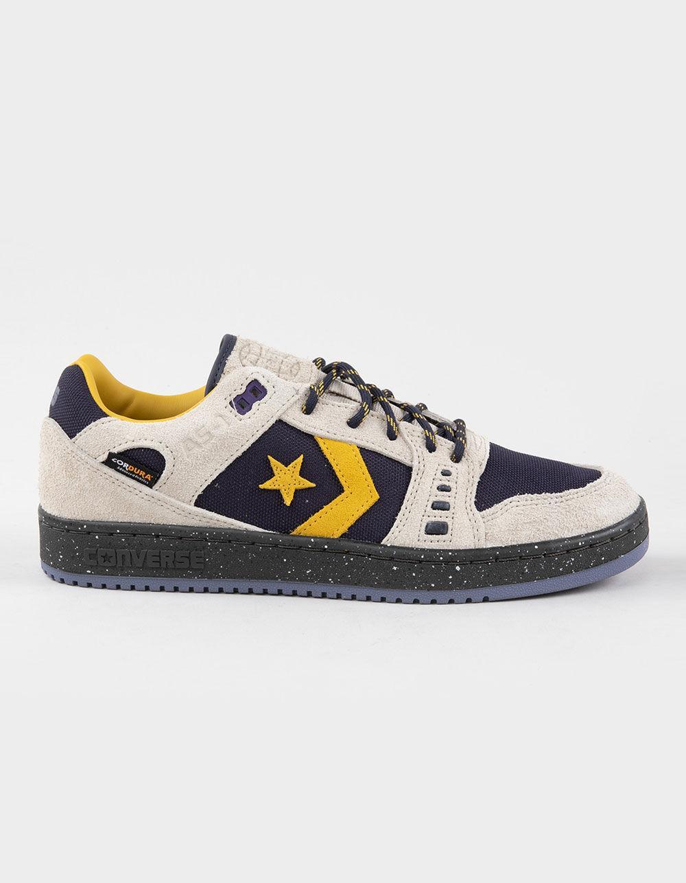 CONVERSE CONS AS-1 Pro Suede & Cordura Mens Low Top Shoes - NAVY/YELLOW Product Image