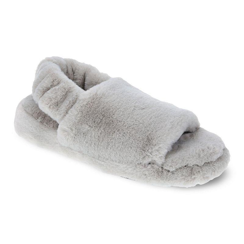 Rachel Rachel Roy Ruby Women's Faux-Fur Singback Slippers, Size: Large, Black Product Image