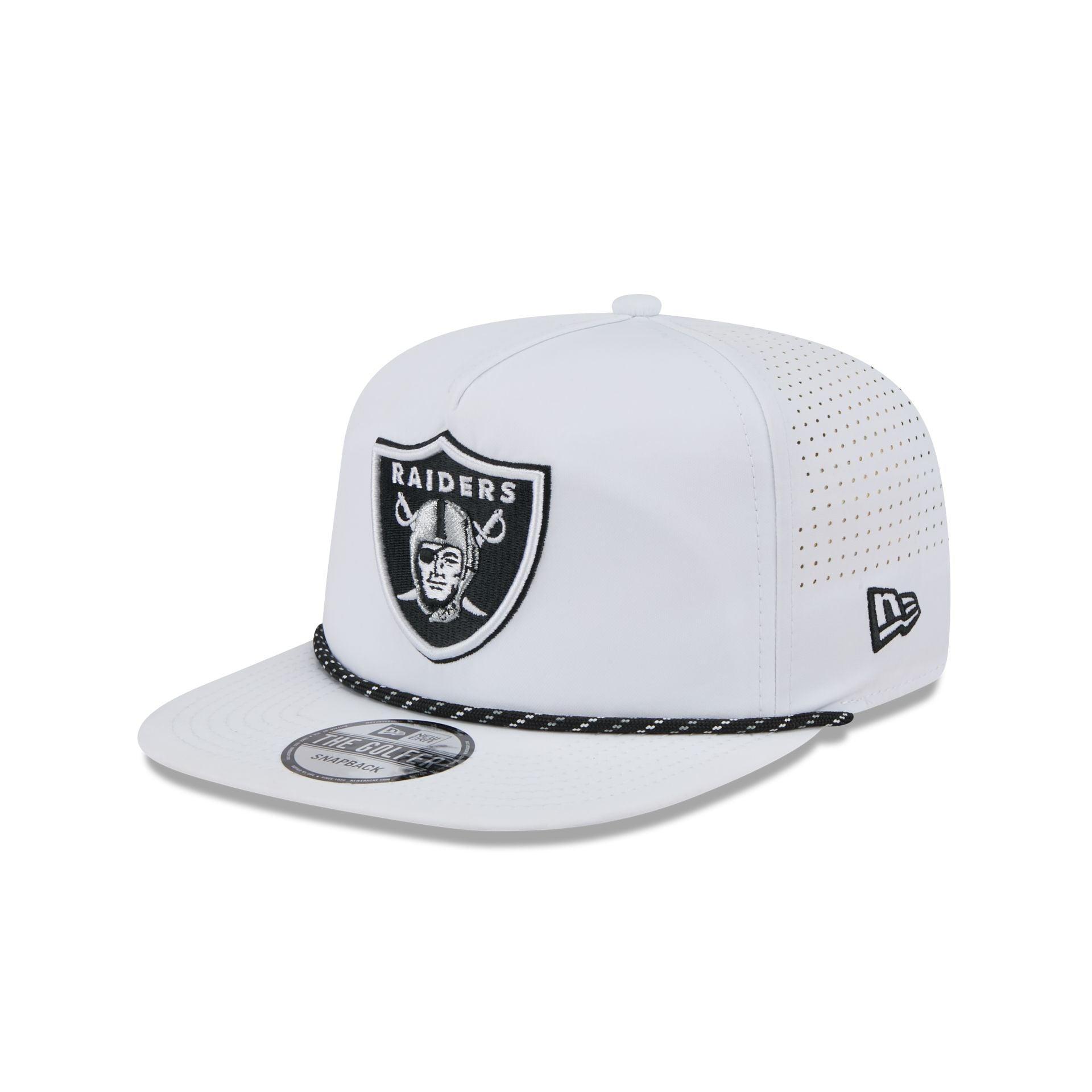 Las Vegas Raiders Optic White Performance Rope Golfer Hat Male Product Image