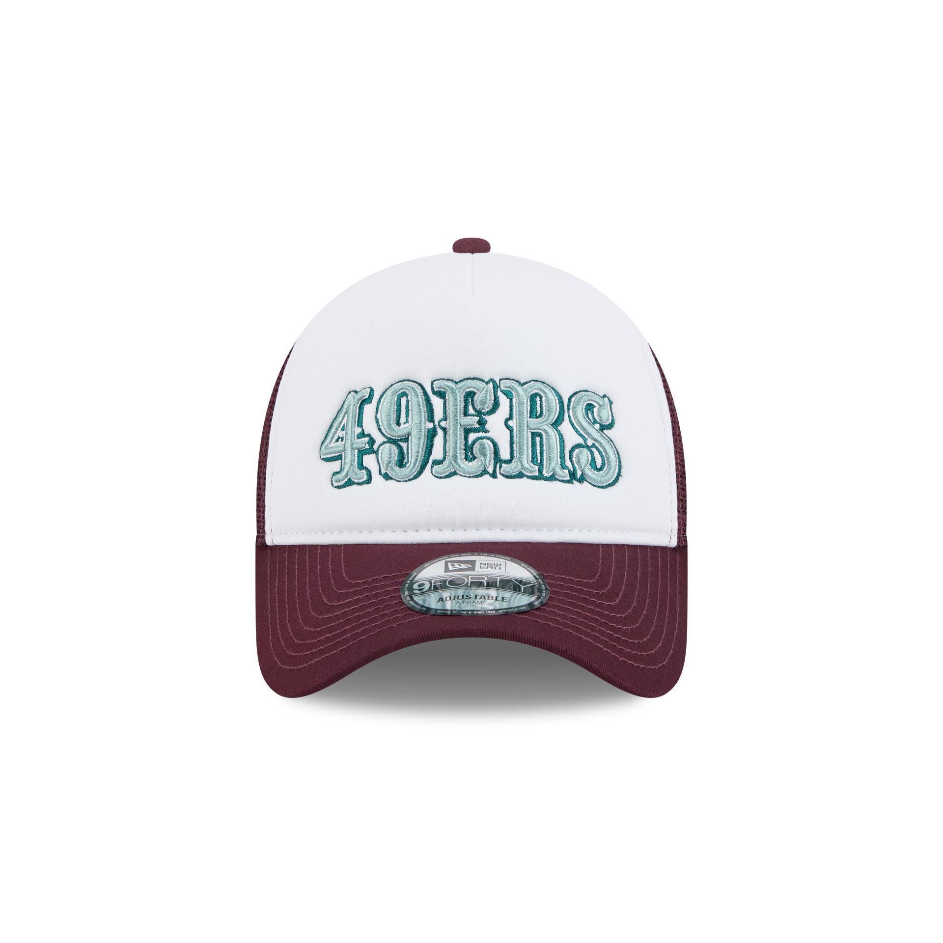 San Francisco 49ers Optic White 9FORTY A-Frame Snapback Hat Male Product Image