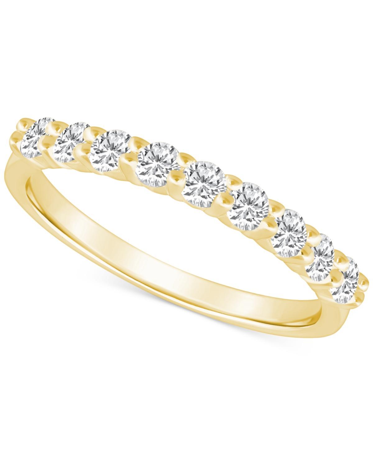 Alyson Layne 14k Gold 1/2 Carat T.W. Diamond 9-Stone Wedding Band, Women's, Size: 5.50, Yellow Product Image