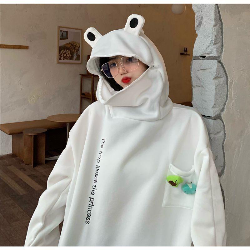 Couple Matching Frog Hoodie Product Image