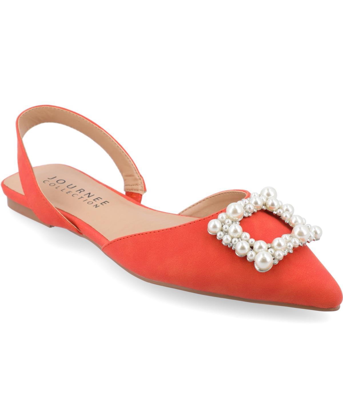 Journee Collection Womens Hannae Wideflat Product Image
