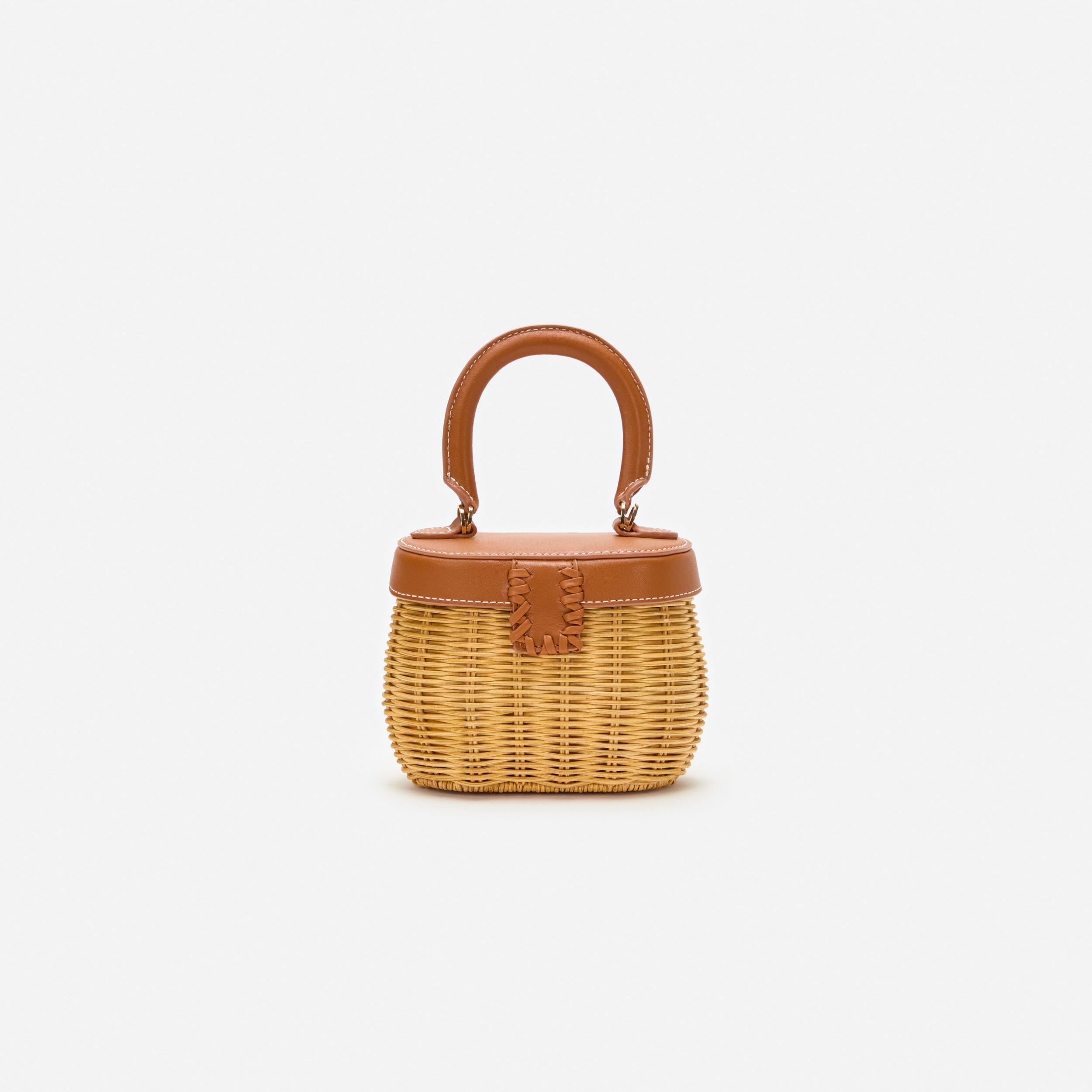 Rattan Bow Basket Bag Product Image