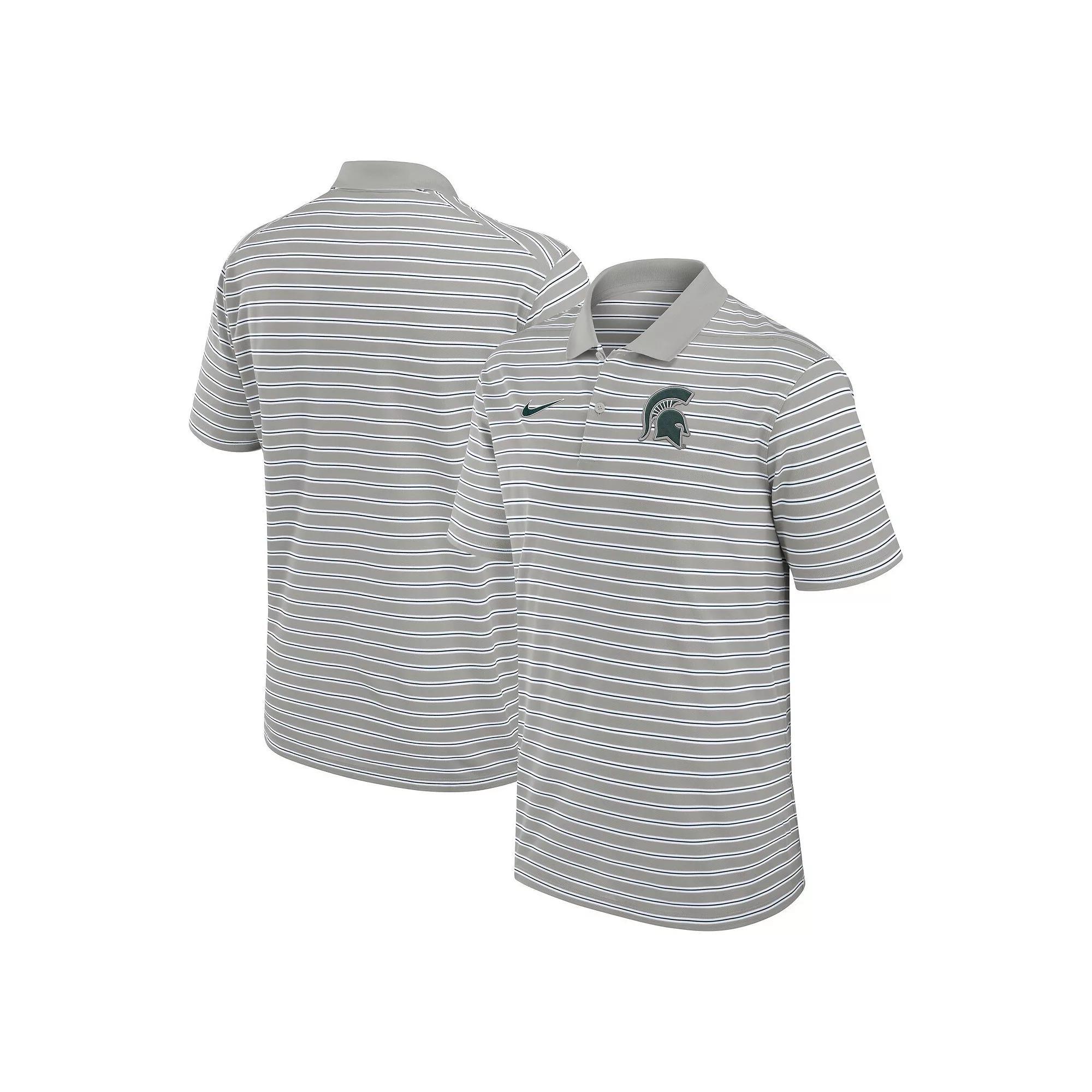 Michigan State Spartans Primetime Victory Striped Nike Men's Dri-FIT College Polo Product Image