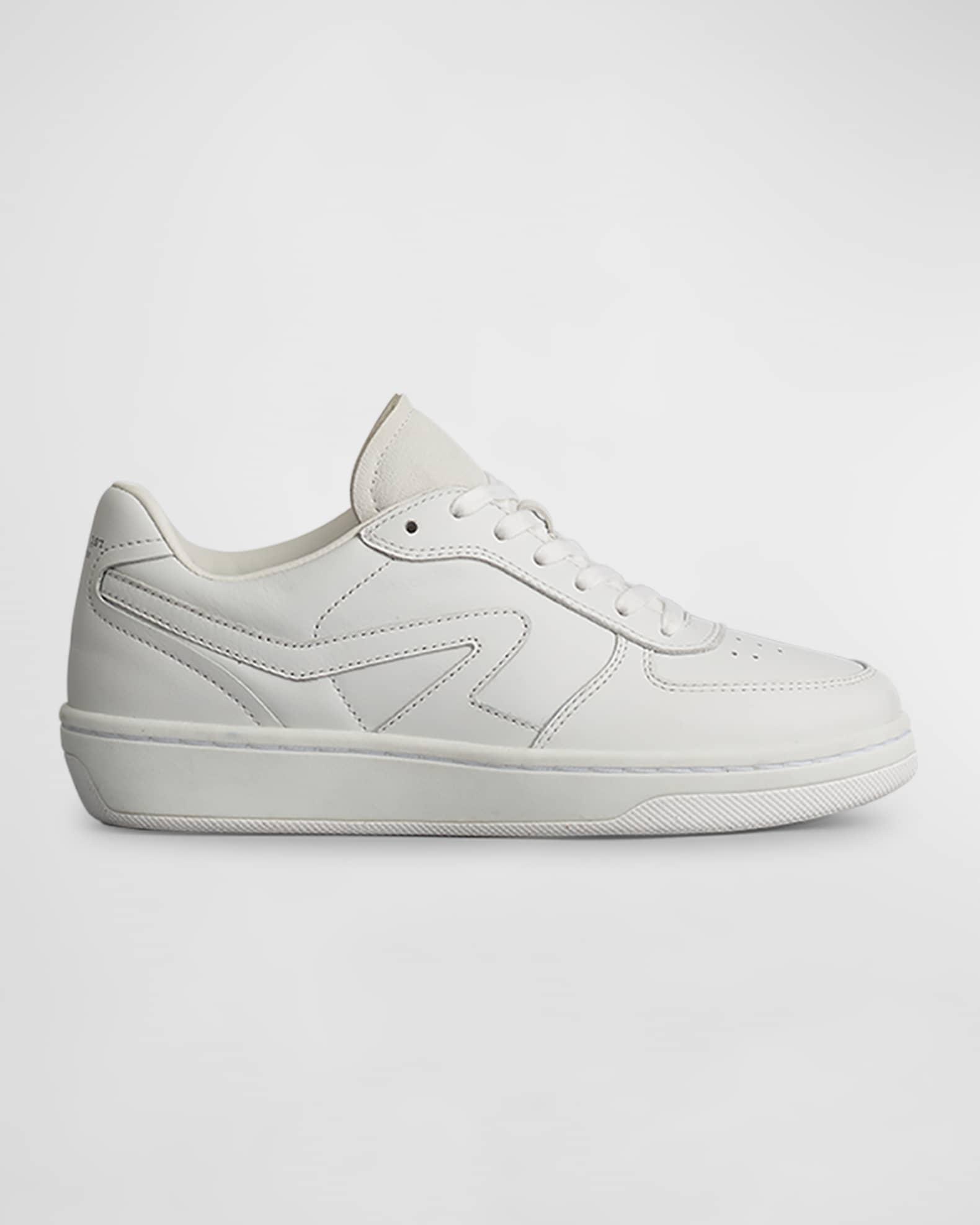 Men's Retro Court Leather Low-Top Sneakers Product Image